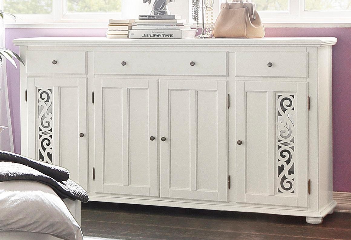 Home affaire Sideboard »Arabeske«, Kommode mit dekorativen Fräsungen, Breit günstig online kaufen