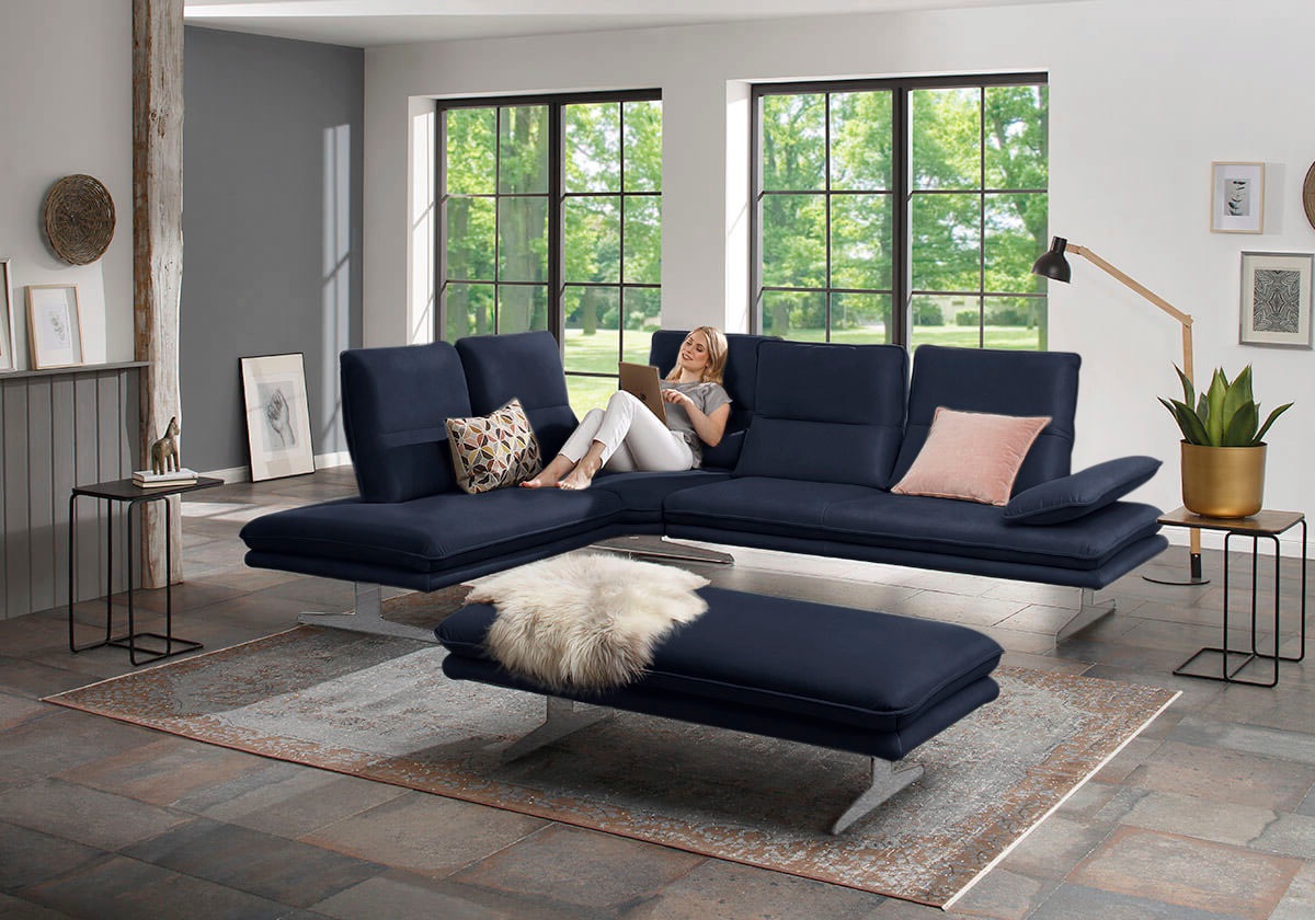 W.SCHILLIG Ecksofa »broadway, Designsofa, mit tollem Sitzkomfort, L-Form«, günstig online kaufen