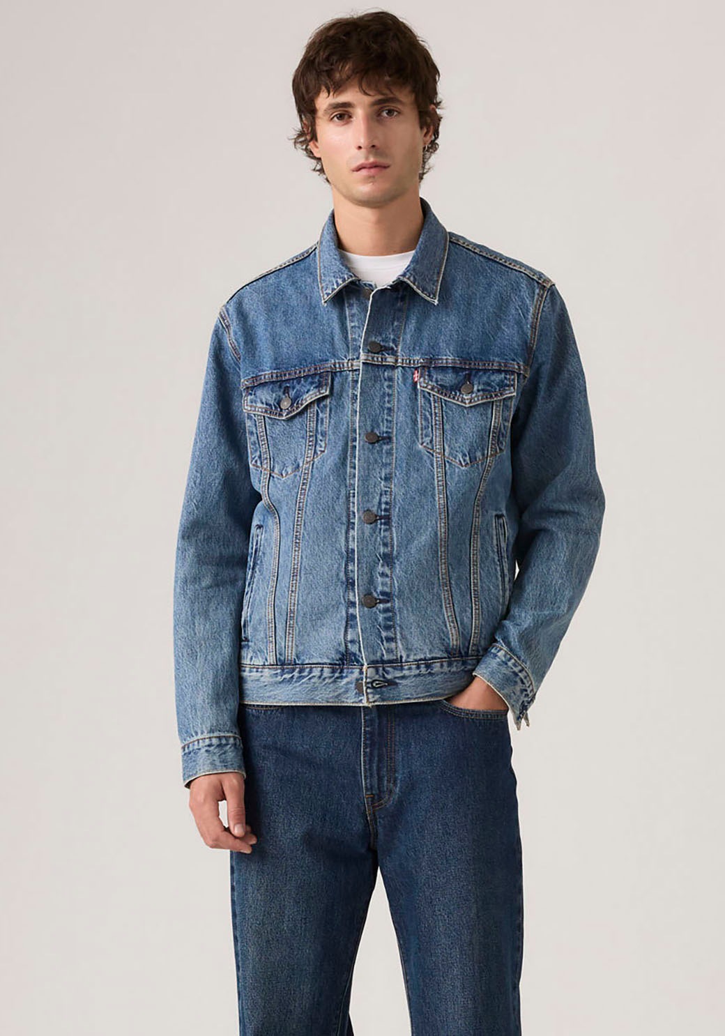 Levi's Damen »VINTAGE FIT TRUCKER JKT« ohne Kapuze mit Knopfleiste XXL
