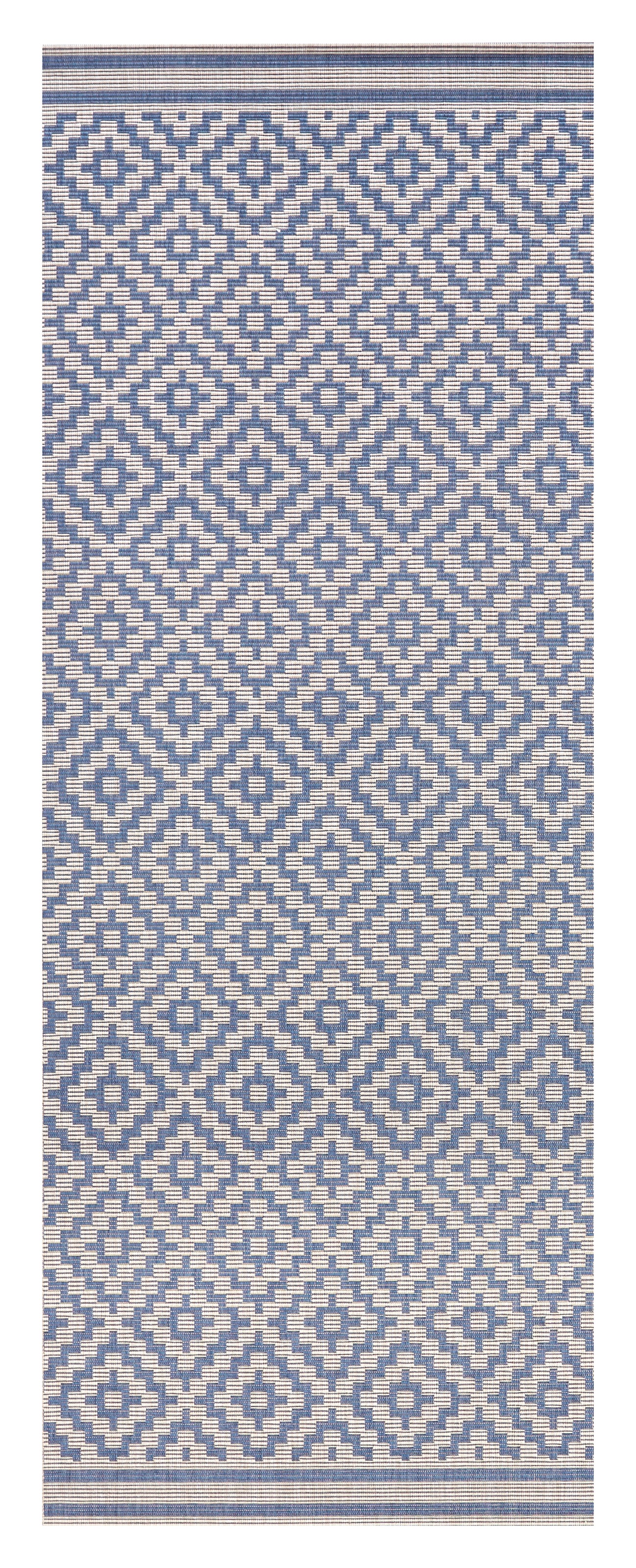 NORTHRUGS Teppich »Raute«, rechteckig, 8 mm Höhe, In-& Outdoor, Wetterfest, Balkon, Läufer, Wohnzimmer, Terrasse, Raute