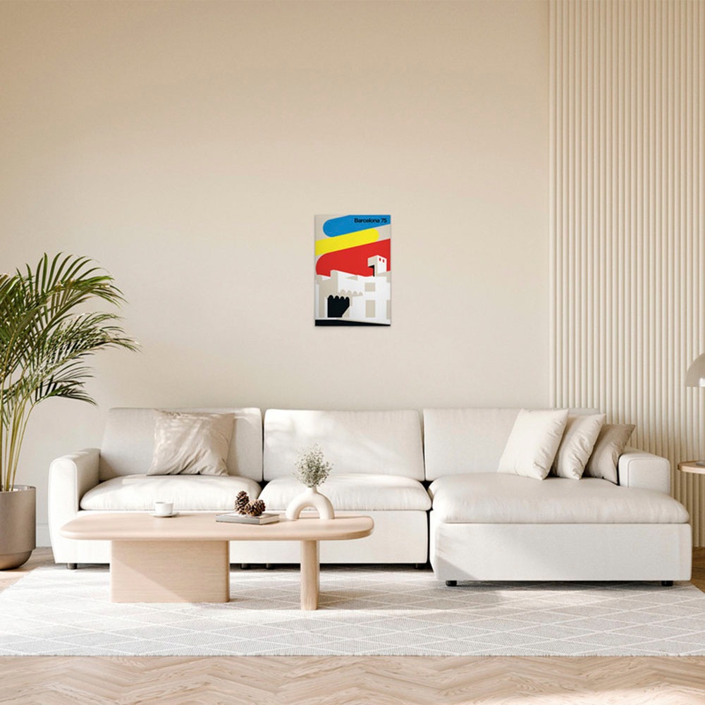 A.S. Création Leinwandbild »Barcelona75 - Wandbild Bunt Creme Schwarz Keilr günstig online kaufen