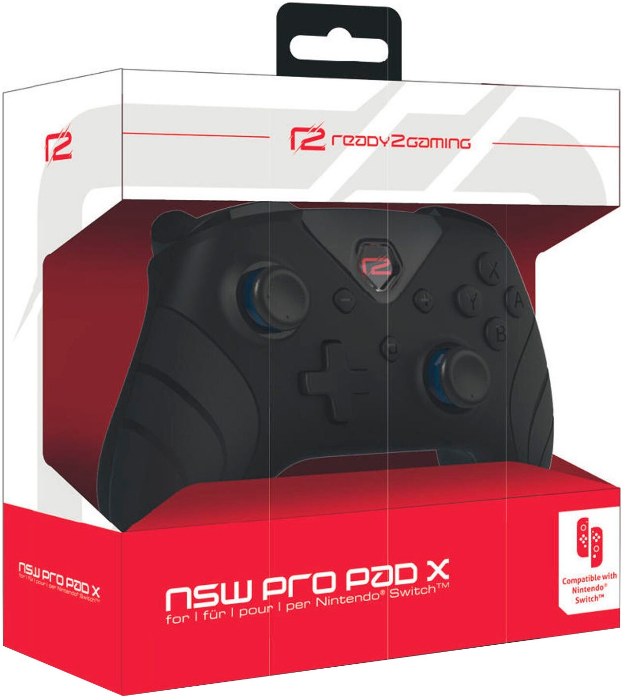 Ready2gaming Gaming-Controller »NSW Pro Pad X (schwarz) inkl. Civilization VII«