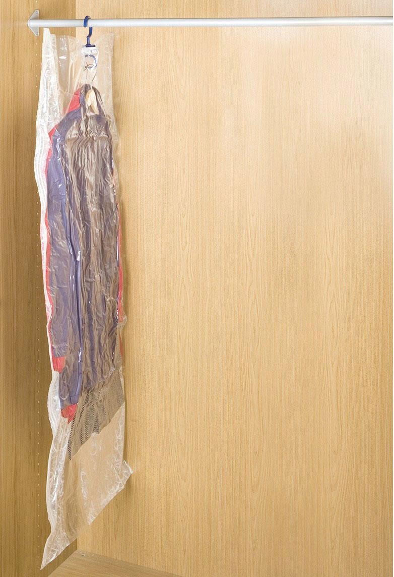 WENKO Kleidersack »Vakuum Größe L & XL«, (Set, 2 St.), Vakuumbeutel für Kleidung, platzsparend im Kleiderschrank