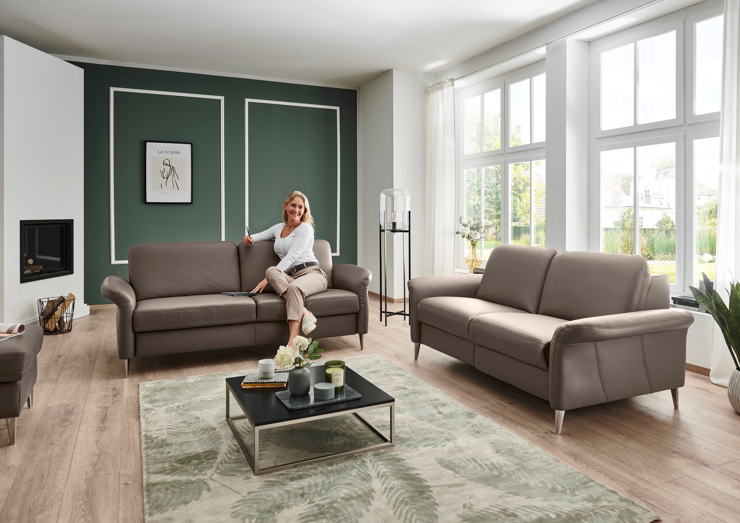 Die PlanBar 2,5-Sitzer »PN-EM23187 ohne Kopfstützen« mit Federkern für einen hohen Sitzkomfort