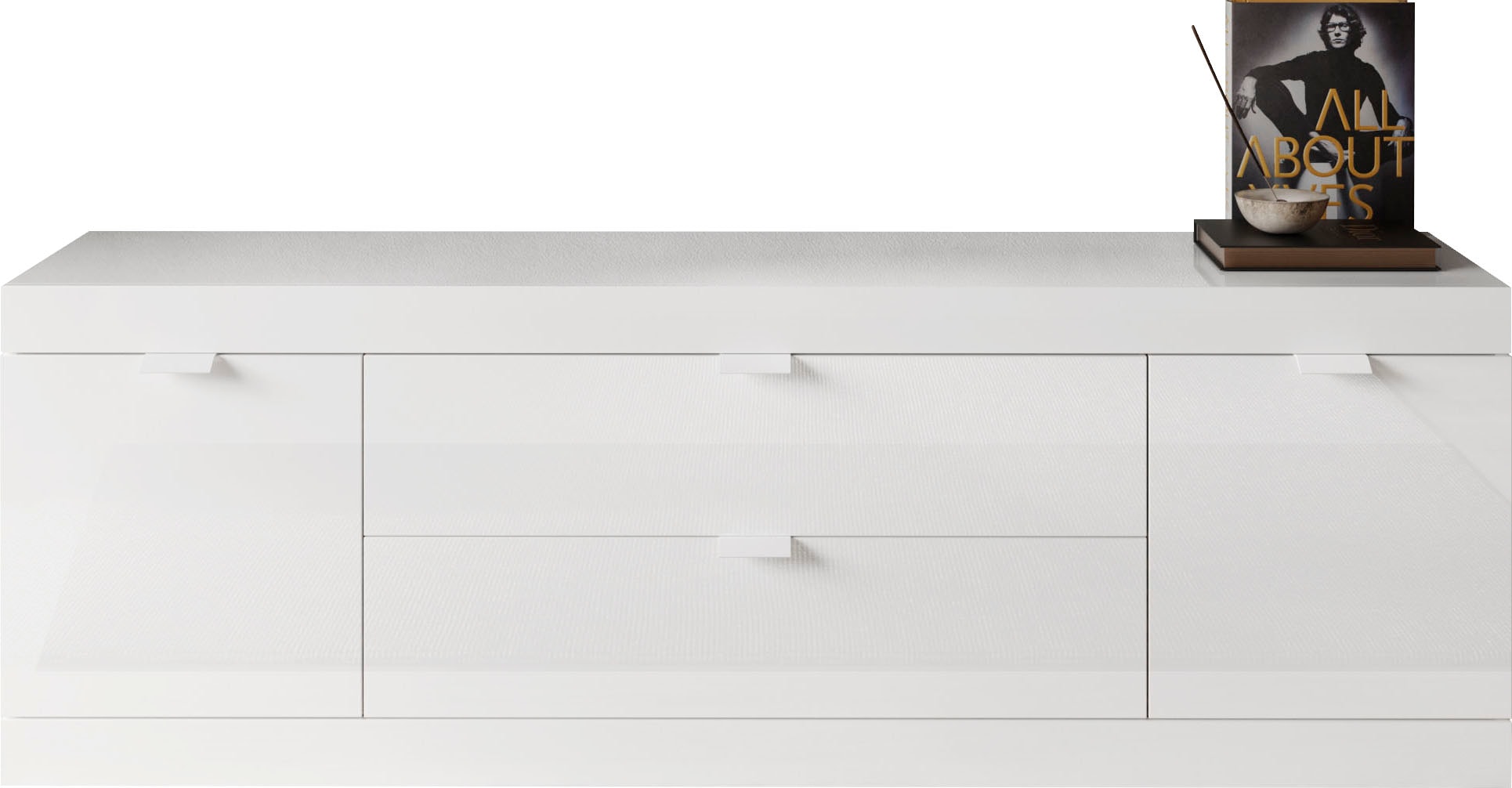 INOSIGN Lowboard »Slim, TV-Bank«, Breite 181 cm, weiß Hochglanz Lack