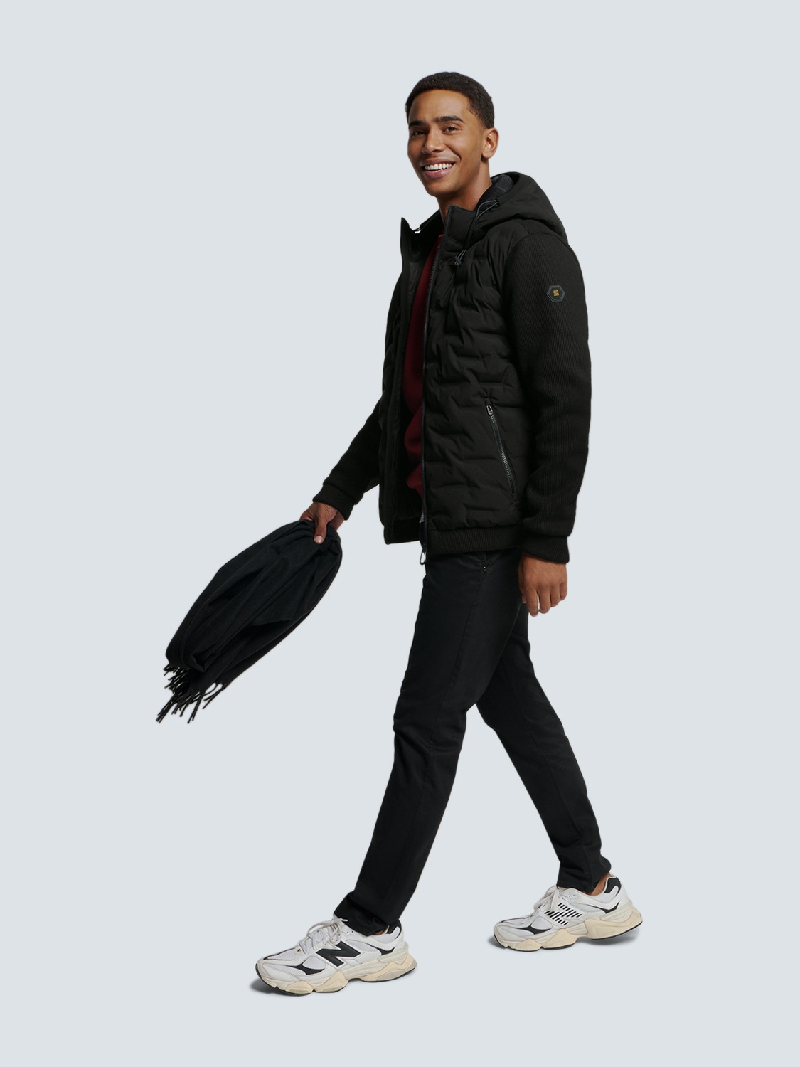 NO EXCESS Softshelljacke »No Excess Versiegelte Jacke mit Kapuze«