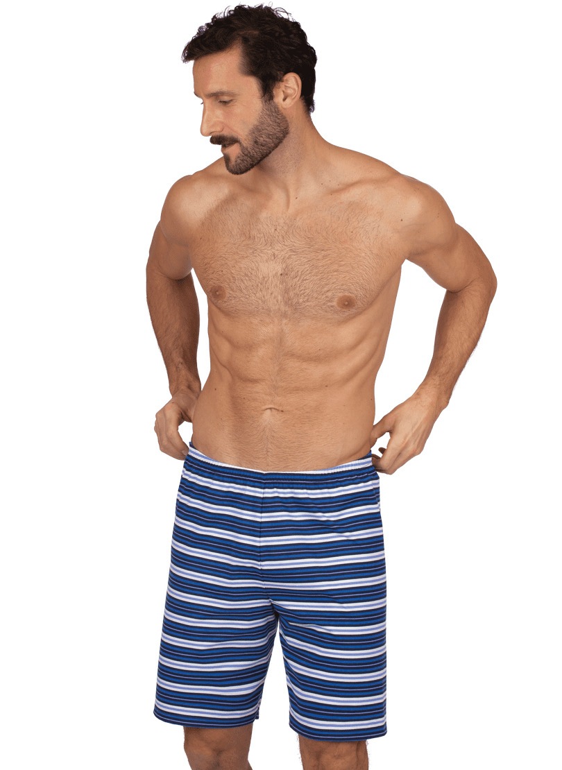 2. Bild von Trigema Bermudas »TRIGEMA Gestreifte Bermuda Shorts aus Baumwolle«