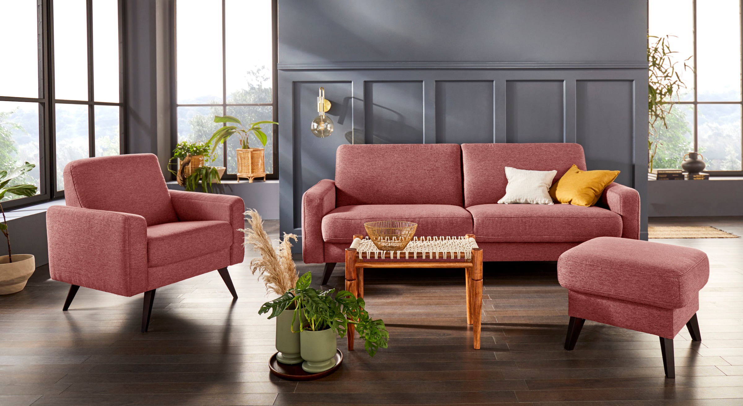 exxpo - sofa fashion Sessel »Samso, Loungesessel mit tollem Sitzkomfort«, Komfortsitzhöhe 49cm