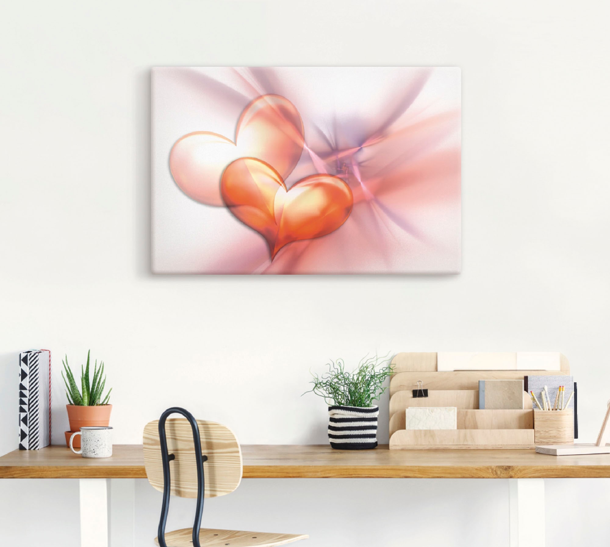 Artland Wandbild »Das höchste Glück«, Herzen, (1 St.), als Alubild, Outdoorbild, Leinwandbild, Poster, Wandaufkleber