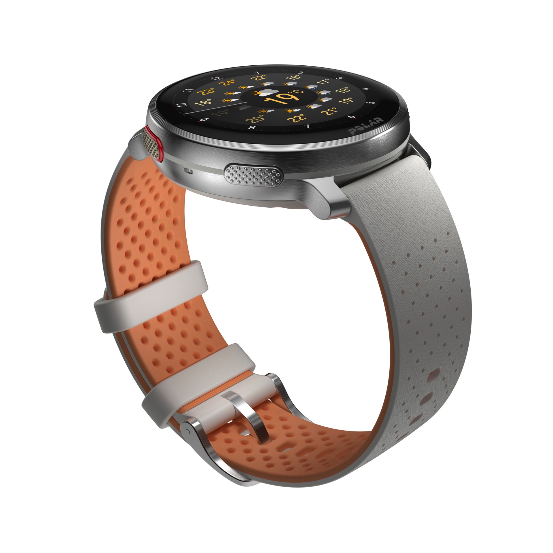 Polar Smartwatch »VANTAGE V3«, (3,5 cm / 1,39 Zoll), 32 GB, Premium-Multisportuhr Silikon-Armband S-L)