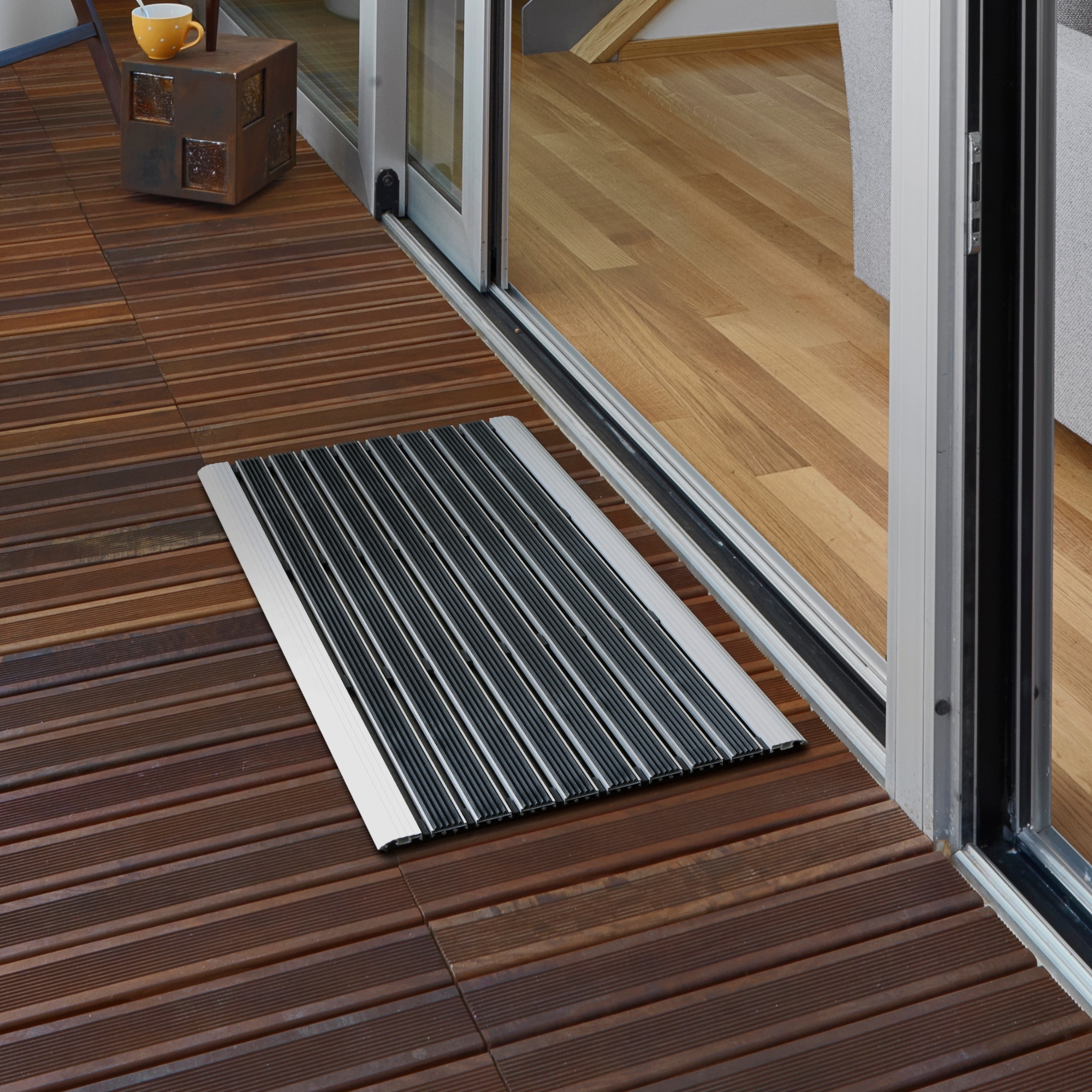 Andiamo Fußmatte »Alu-Türmatte Exclusive« rechteckig 10 mm Höhe Schmutzfangmatte, In- und Outdoor geeignet