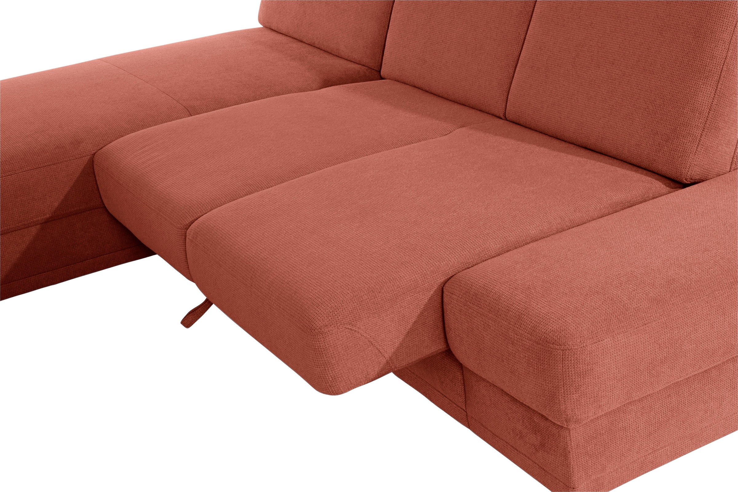 sit&more Ecksofa »Clio L-Form«, wahlweise mit Bettfunktion oder Vorziehsitz und Bettkasten, Federkern