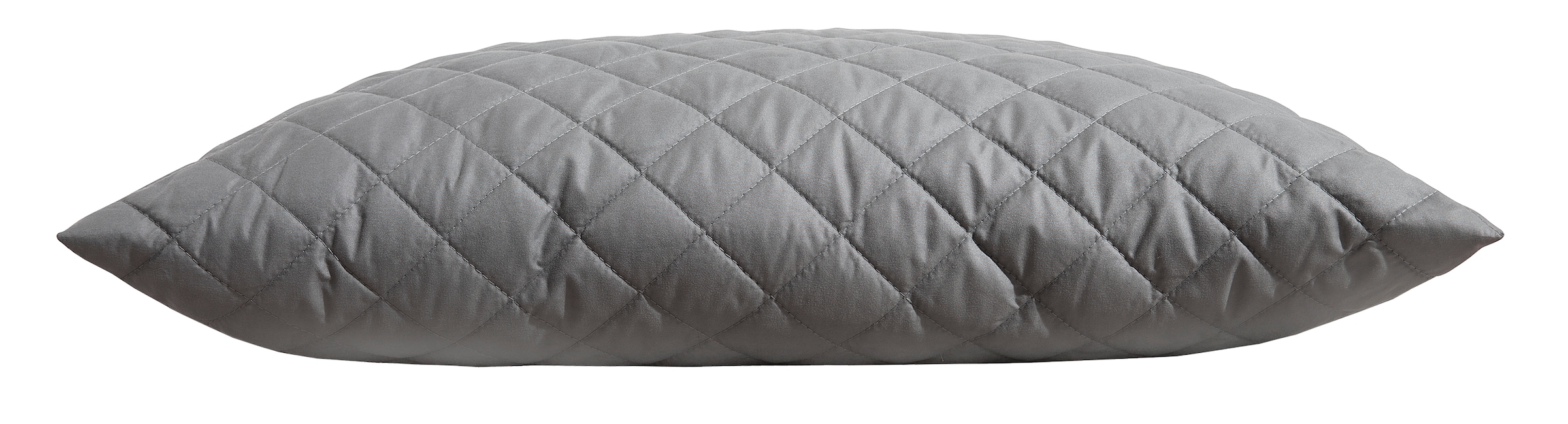 OTTO home Microfaserkissen »Claara, Kopfkissen 40x80 cm, 80x80 cm«, (1 St.), Rückenschläfer, Seitenschläfer, Kissen in grau