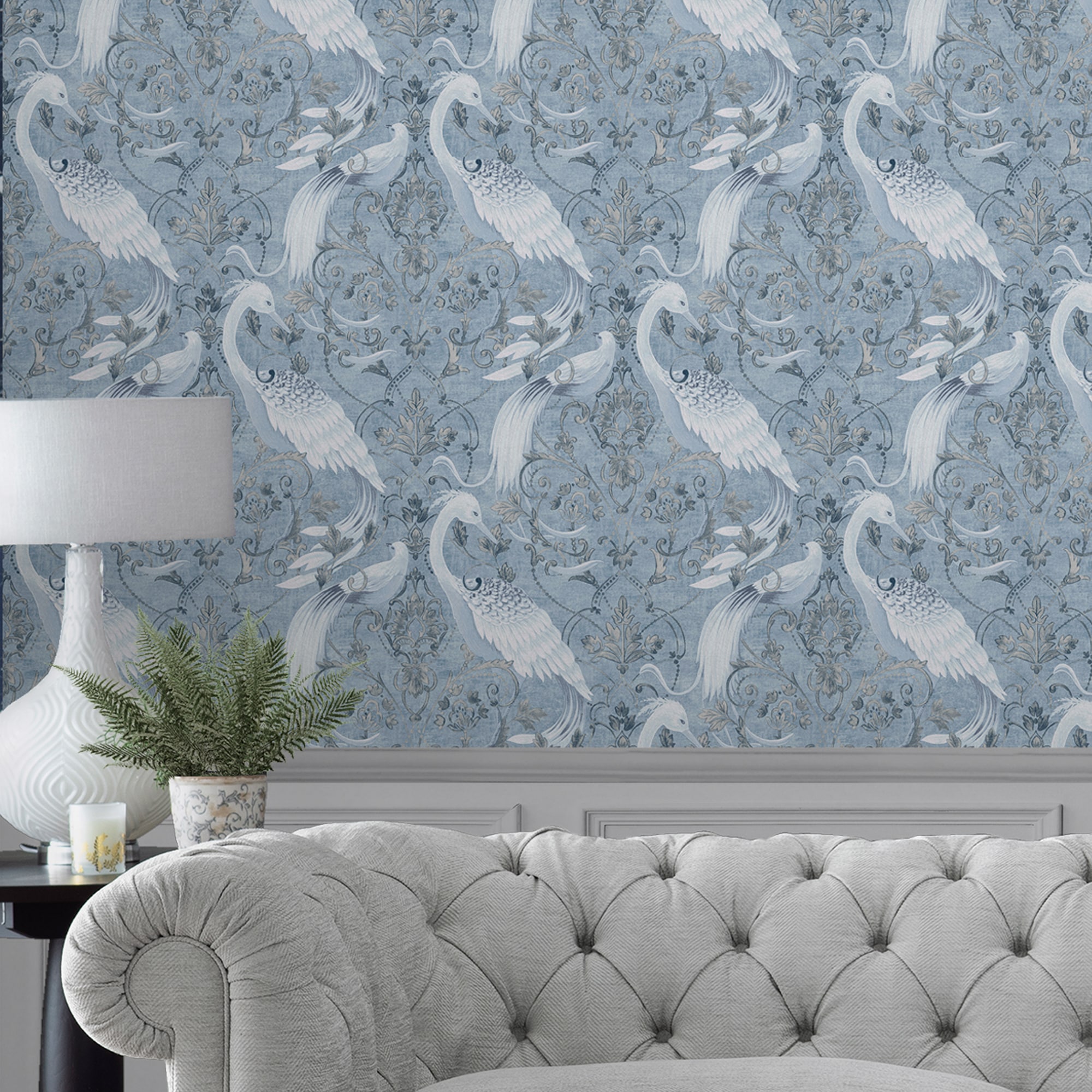 LAURA ASHLEY Vliestapete »Tregaron« floral texturiert 10mx52cm