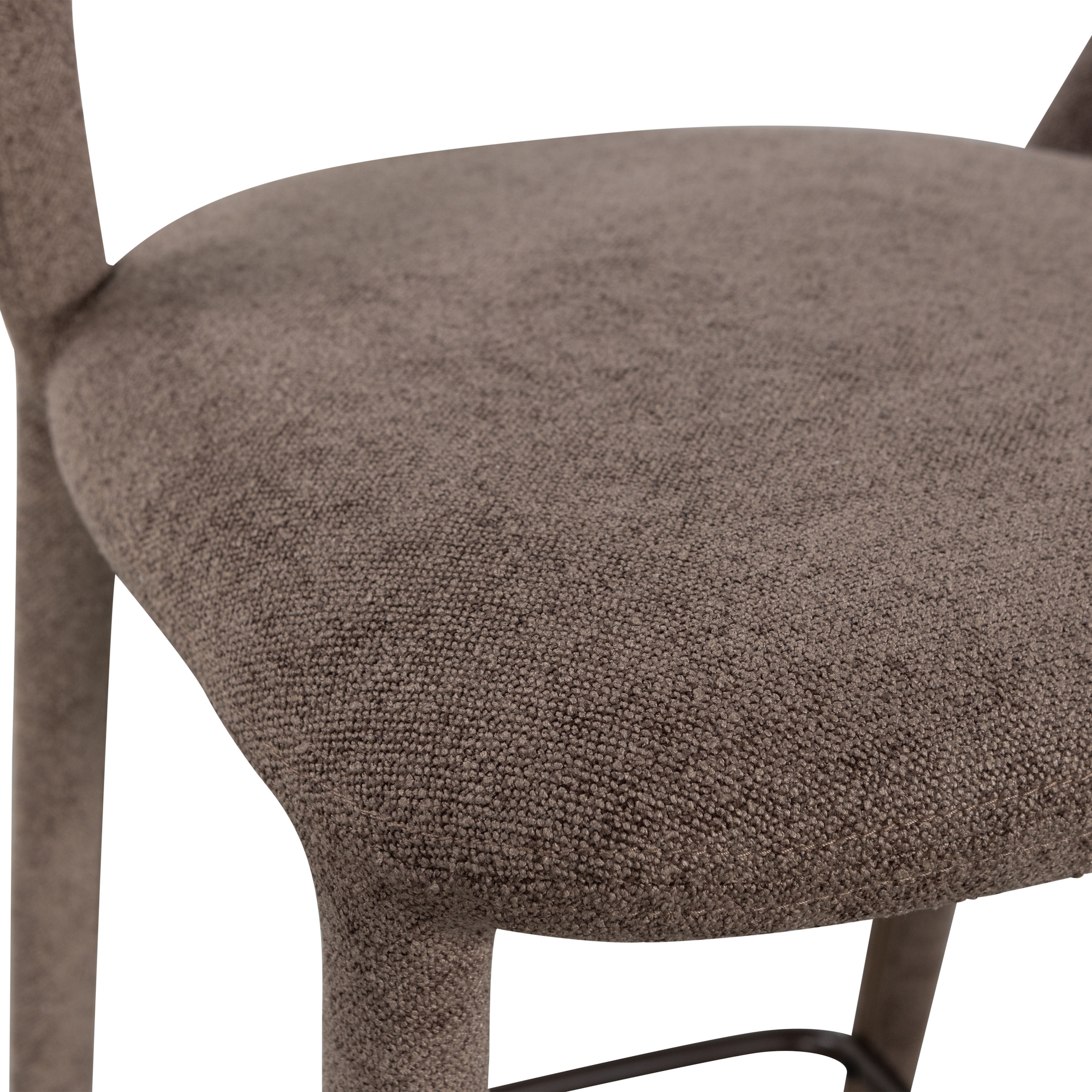 WOOOD Barhocker »Noble mit vollgepolstertem Gestell und Fußstütze B 48 x T 52 x H 95 cm« Gewebter Bezug, Hohe Verschleißfestigkeit, Tragkraft 150 kg