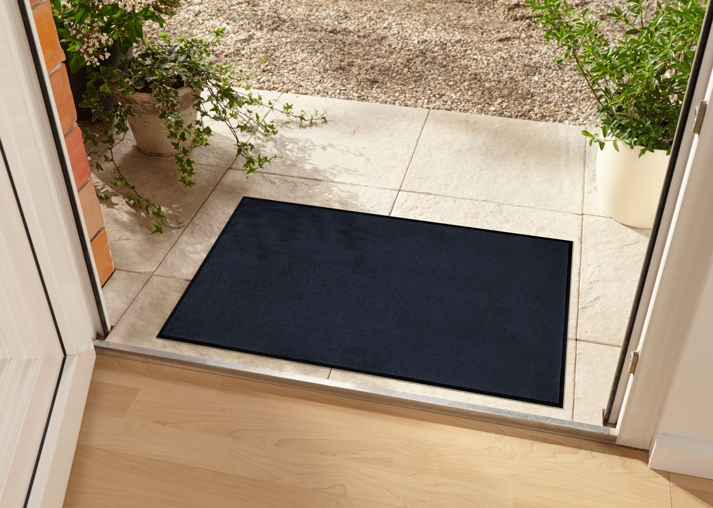 my home Fußmatte »Triton«, rechteckig, 7 mm Höhe, Schmutzfangmatte, Türmatte, In- und Outdoor, Läufer, waschbar