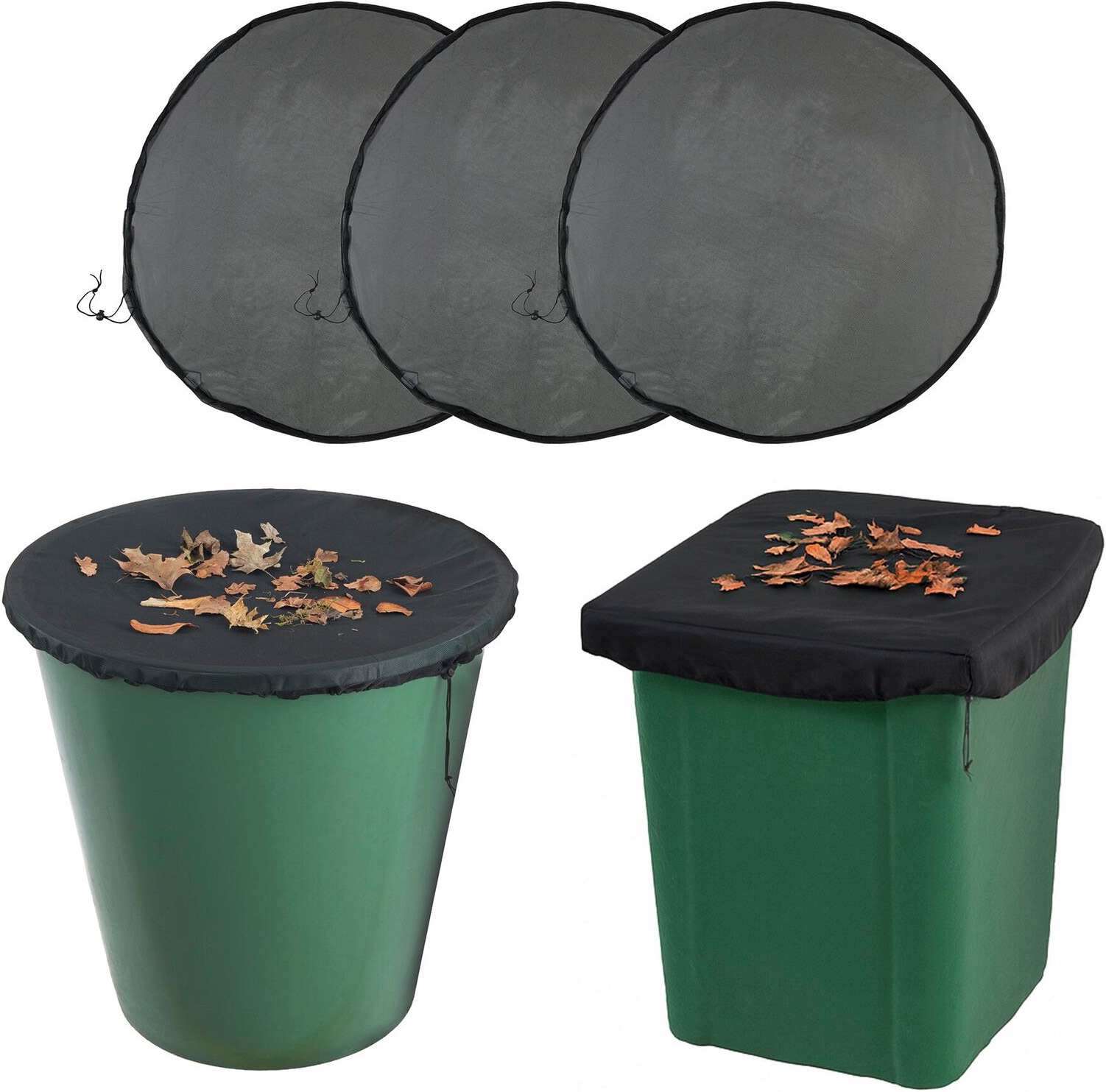 Maximex Regentonnendeckel »Regentonnennetz, Ø 95 cm« gegen Schmutz, Blätter und Ungeziefer, mit Zugband