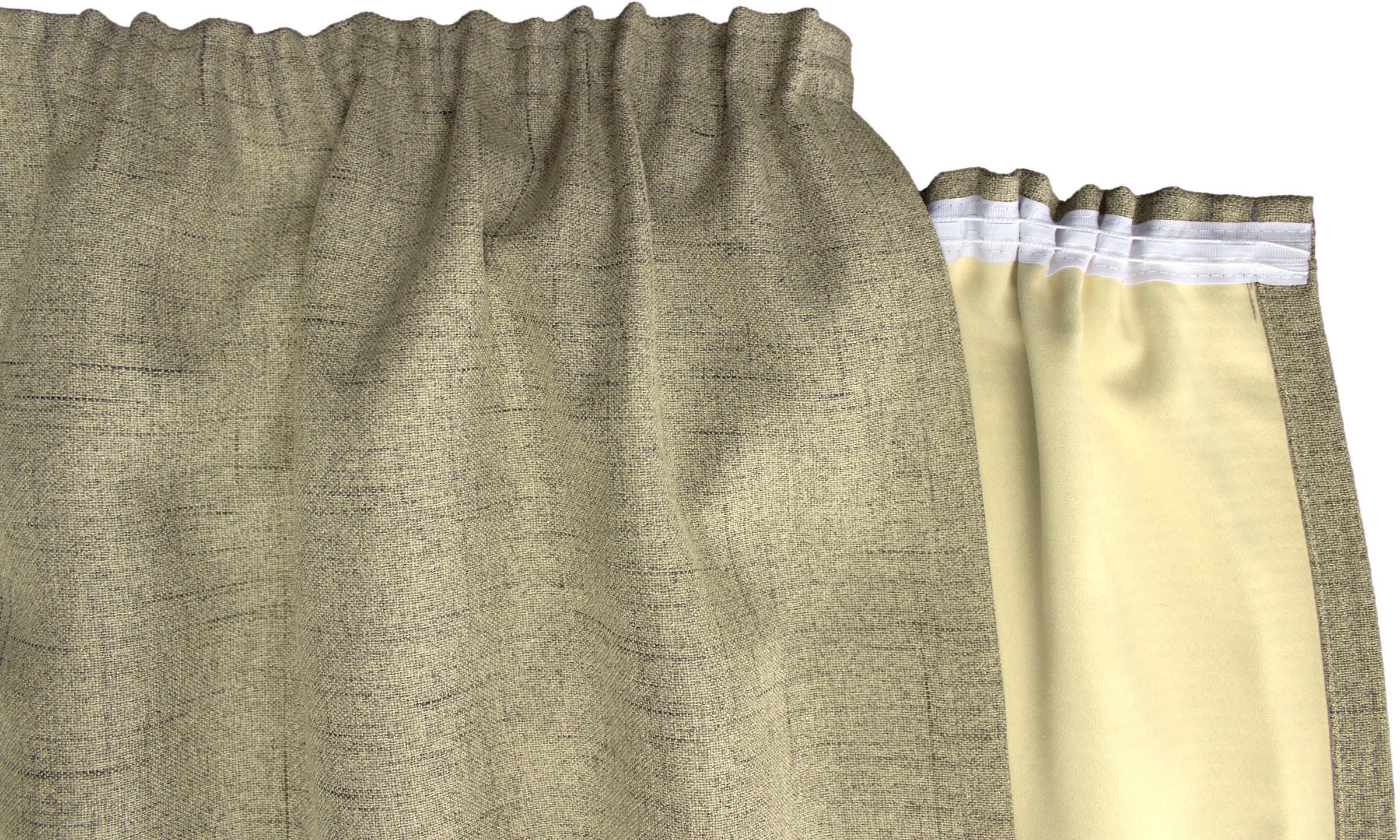 VHG Gardine »Rustika«, (1 St.), Deko Struktur, Polyester, pflegeleicht, nach Maß