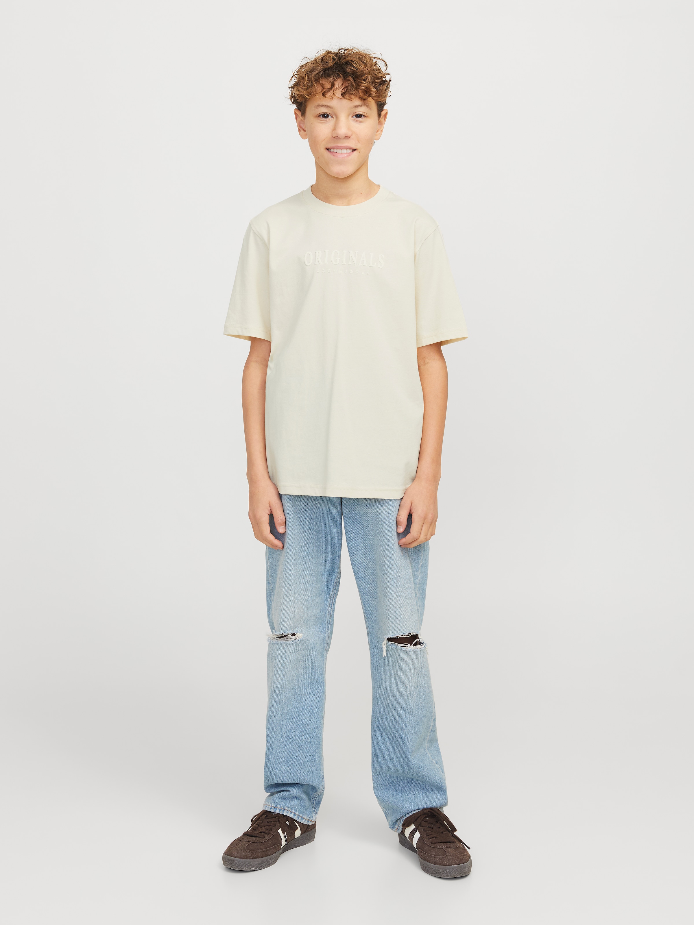 Jack & Jones Junior T-Shirt »JORFREDERIKSBERG TEE SS CREW NOOS JNR«