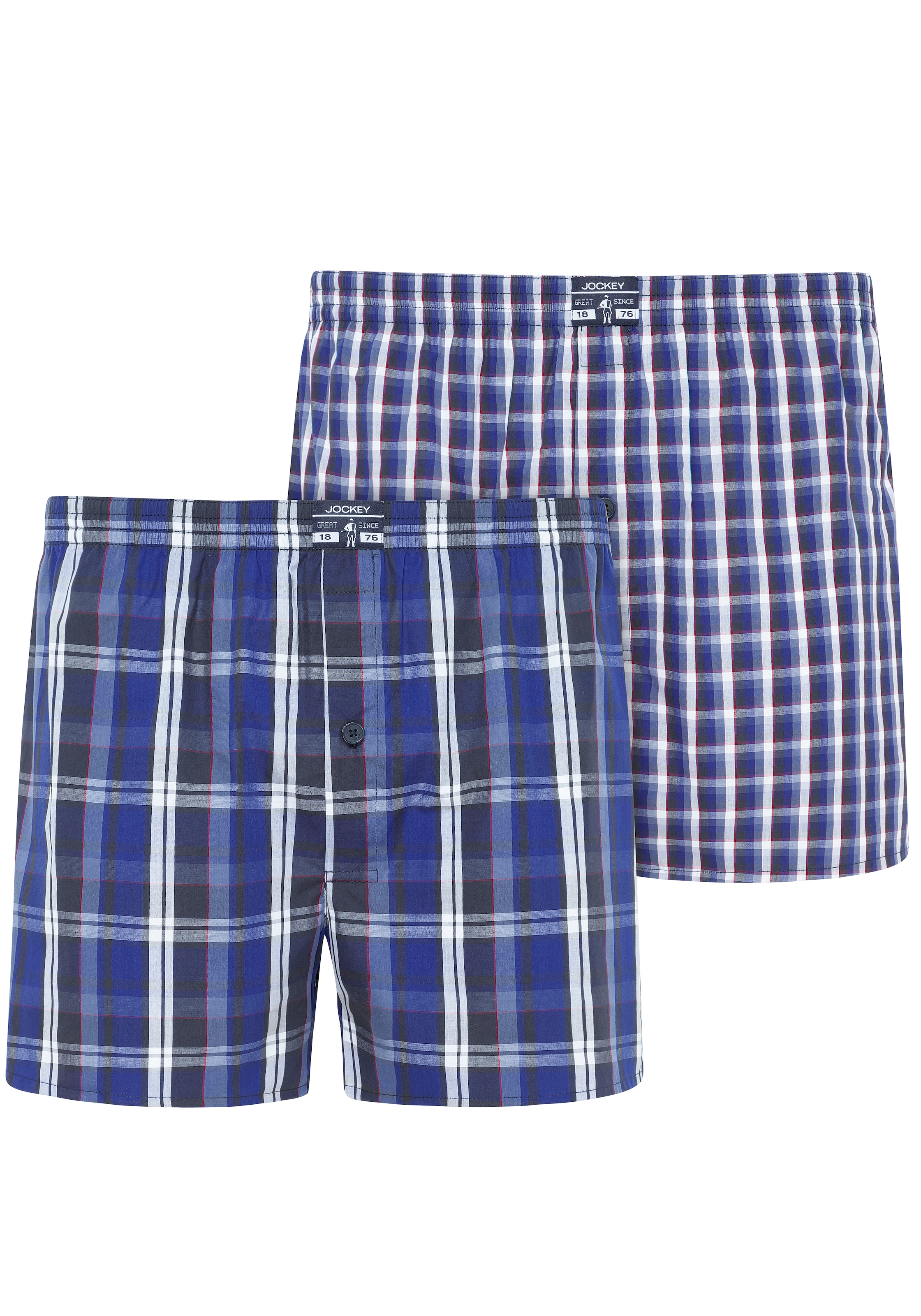 Jockey Webboxer »Everyday Striped« 2er Pack, mit Marken Weblabel am Bund günstig online kaufen