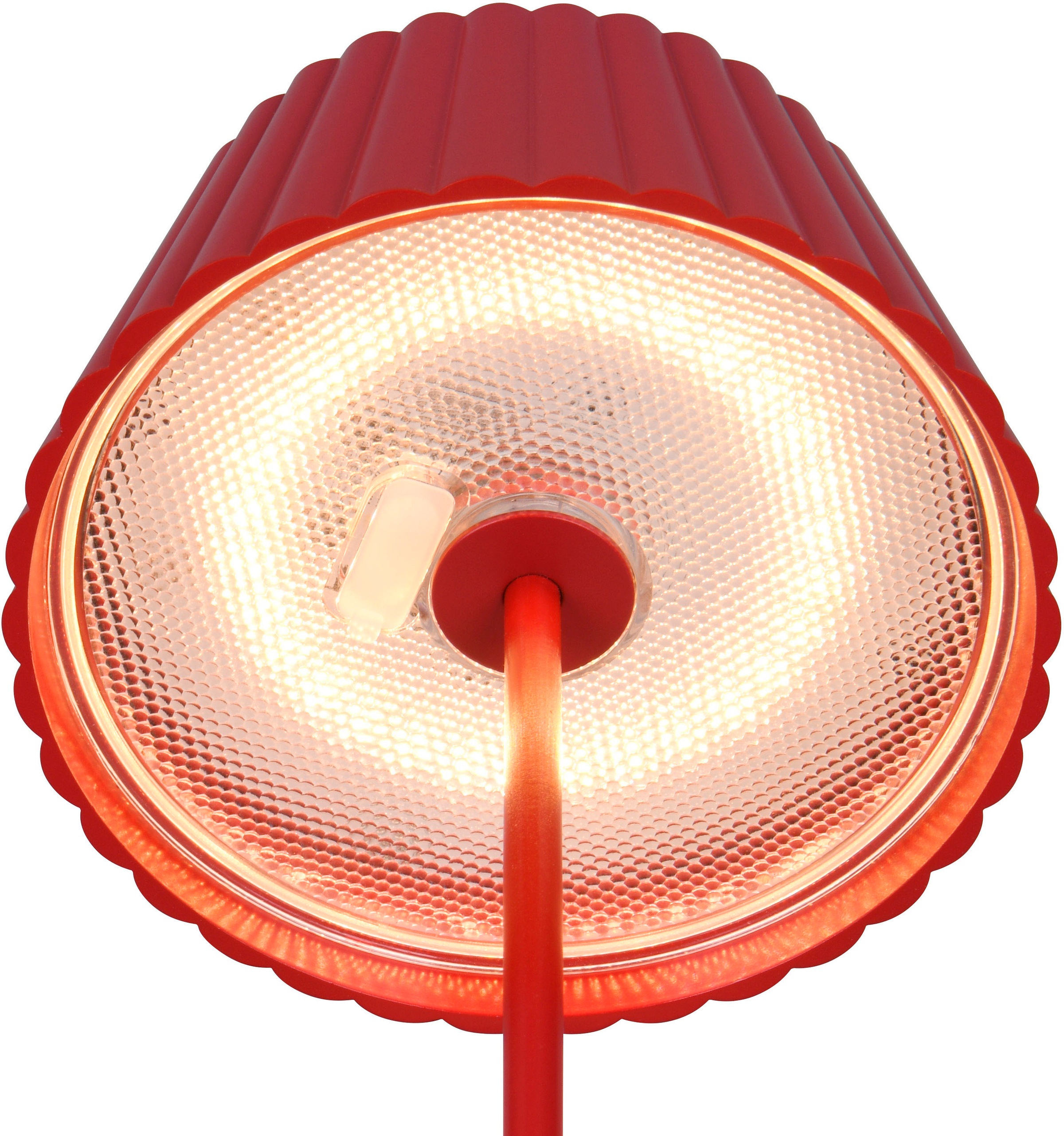 REALITY Leuchten LED Außen-Tischleuchte »SUAREZ«, 1 flammig, Leuchtmittel LED-Board | LED fest integriert, Outdoor Akku Tischlampe inkl Ladestation USB-C, Touch-Dimmer Höhe 39cm