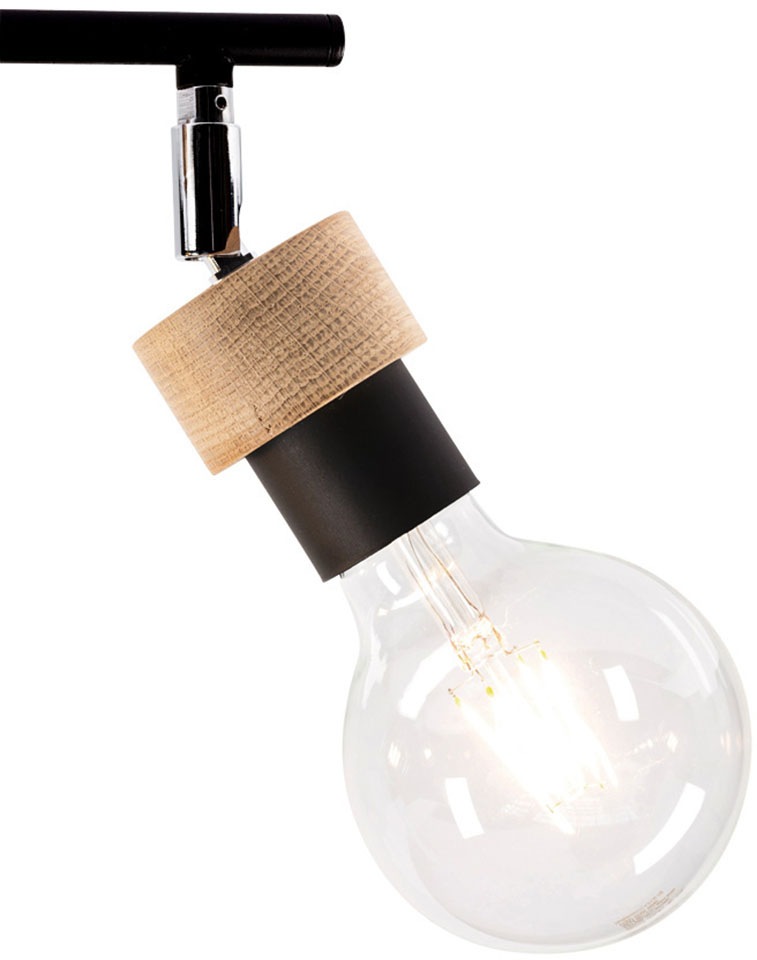 BRITOP LIGHTING Deckenleuchte »MARJOLAINE«, Leuchtmittel E27 | Leuchtmittel wechselbar-ohne Leuchtmittel, Bewegliche Spots, aus Eichenholz, Nachhaltig mit FSC®-Zertifikat