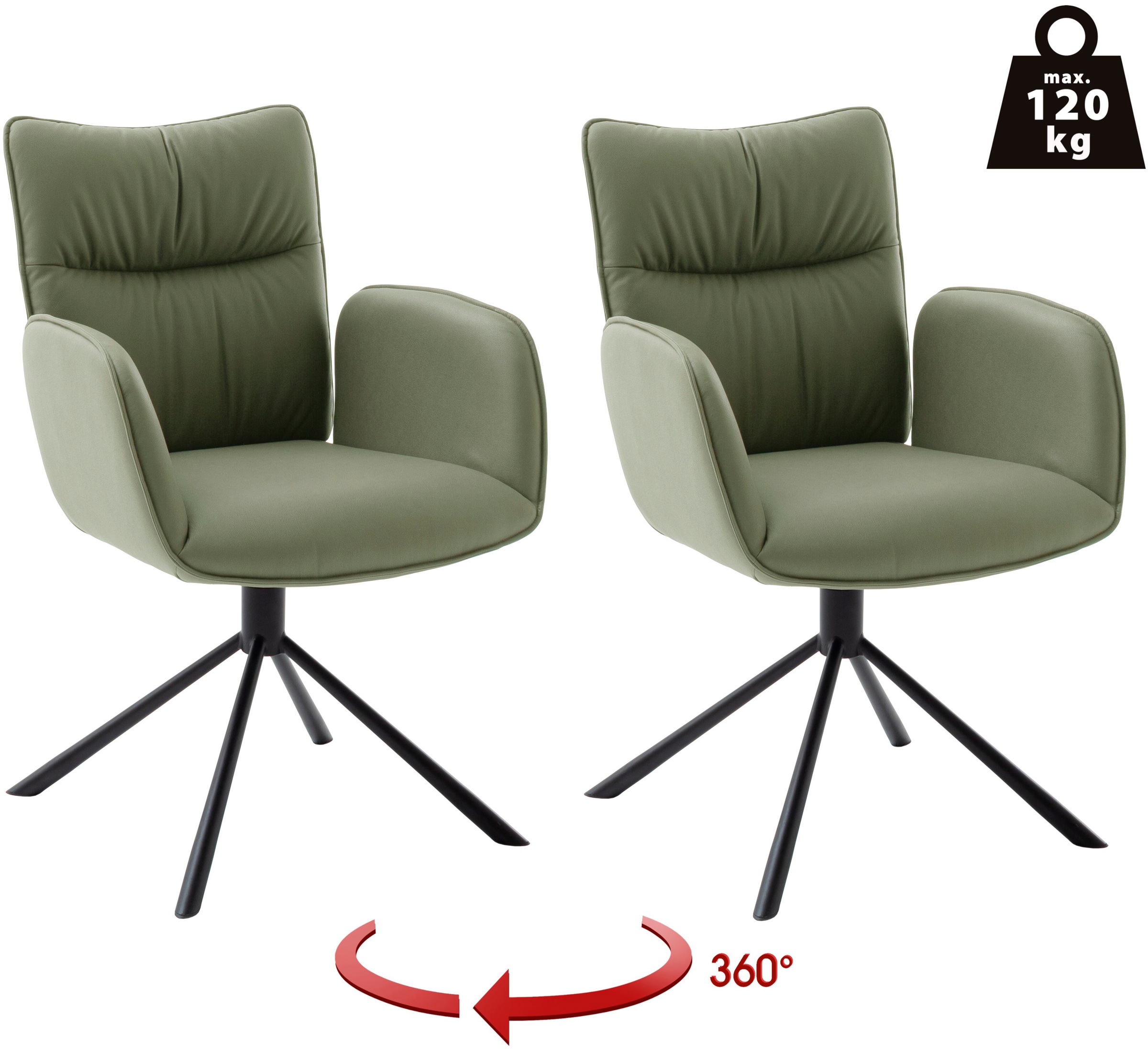 MCA furniture 4-Fußstuhl »MARIN Esszimmerstuhl (2er Set) - Stuhl«, (Set), 2 günstig online kaufen