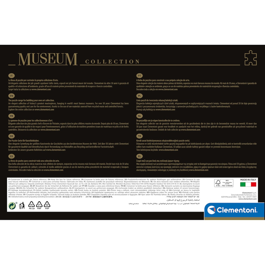 Clementoni® Puzzle »Museum Collection, Botticelli - Die Geburt der Venus«