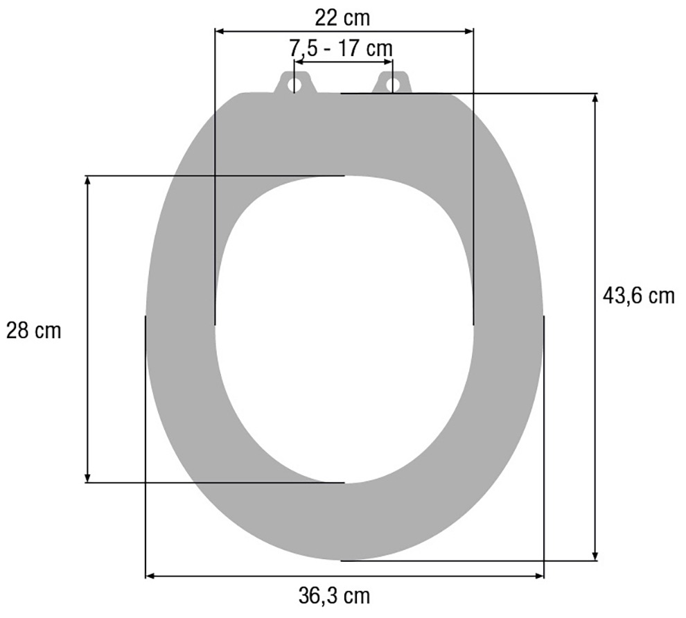 CORNAT WC-Sitz »Flaches Design - Pflegeleichter Duroplast - Quick up & Clean Funktion«, Absenkautomatik - Bequeme Montage von oben / Toilettensitz