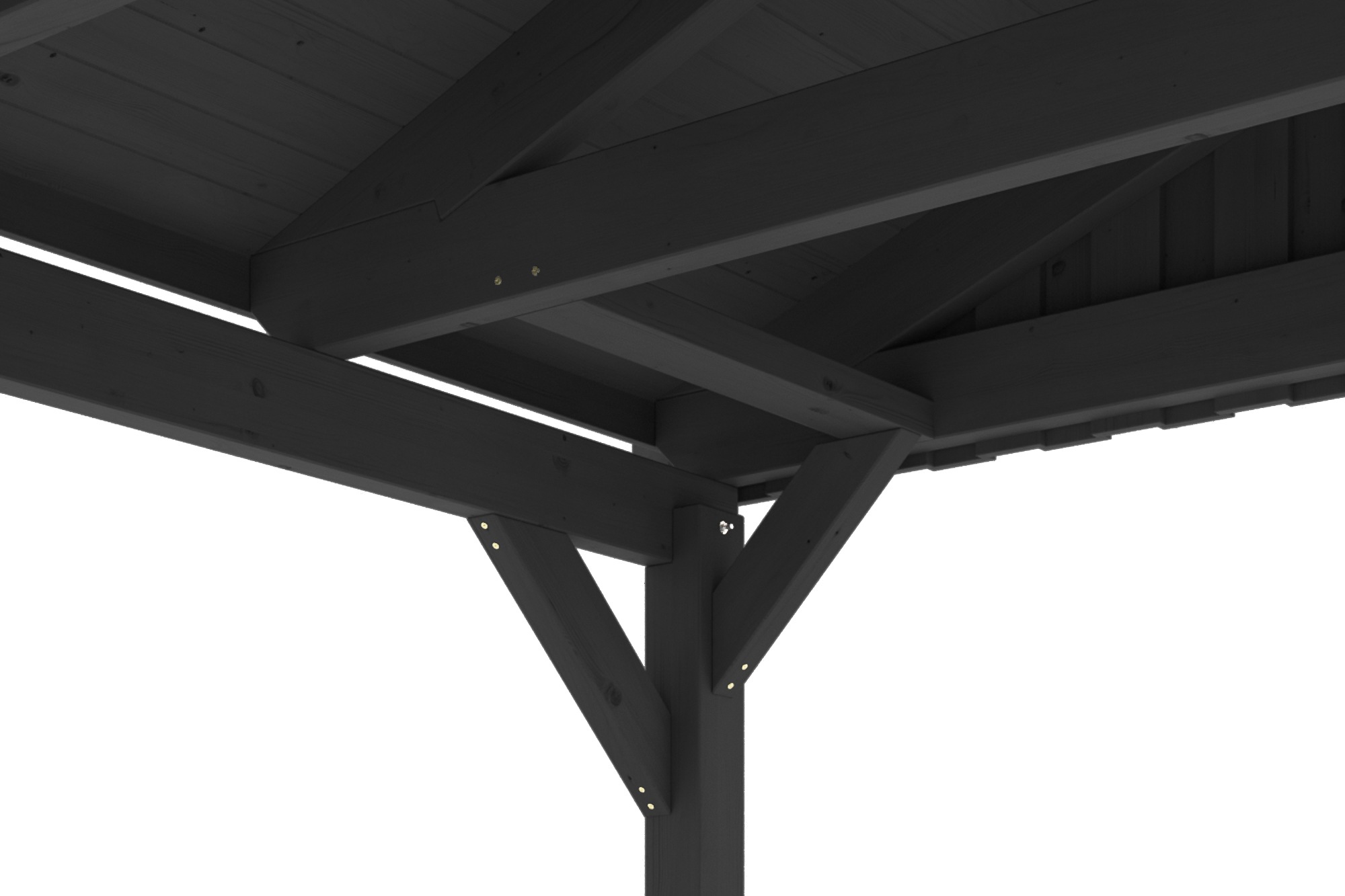 Skanholz Einzelcarport »Fichtelberg«, Holz, 379 cm, Anthrazit