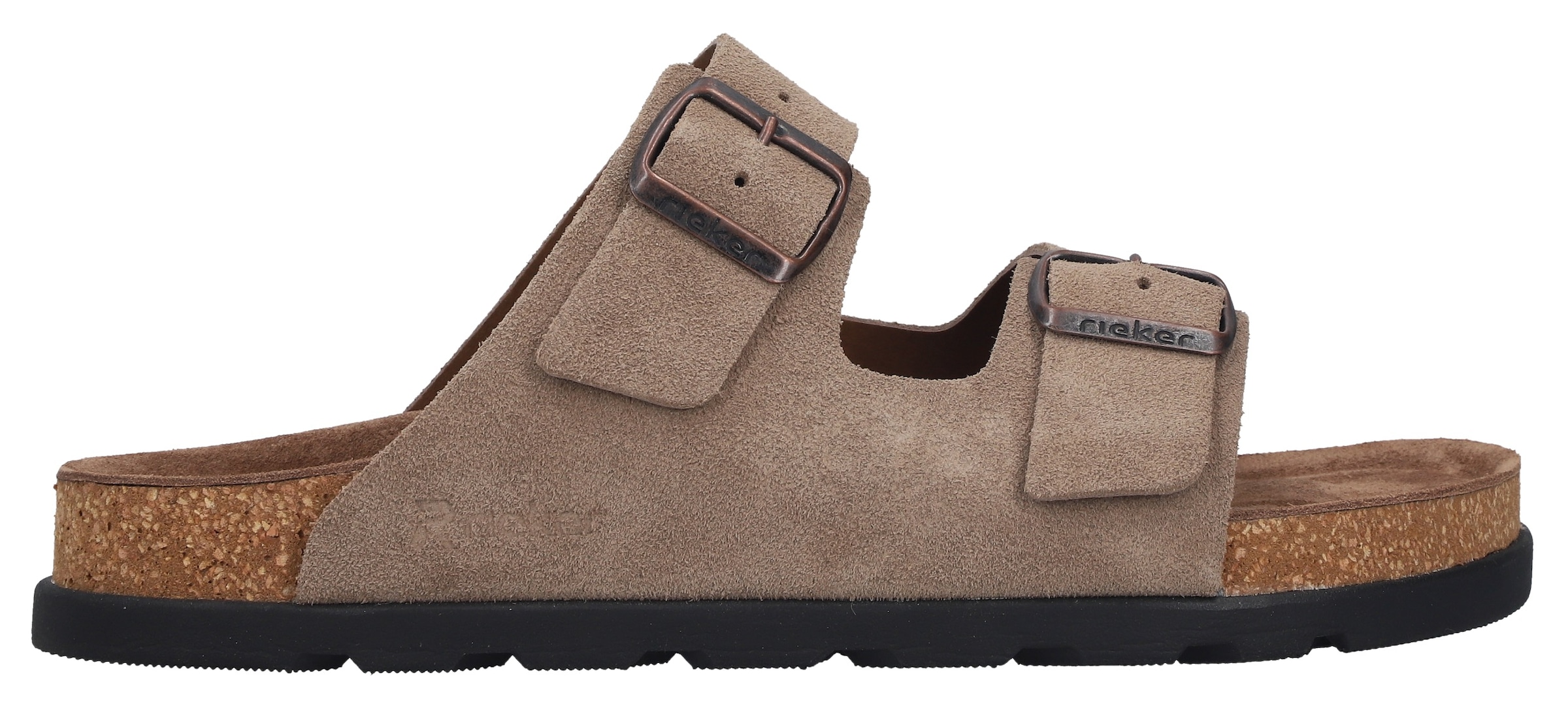 Rieker Pantolette  Sommerschuh, Strandschuh, Hausschuh mit bequemem Fußbett