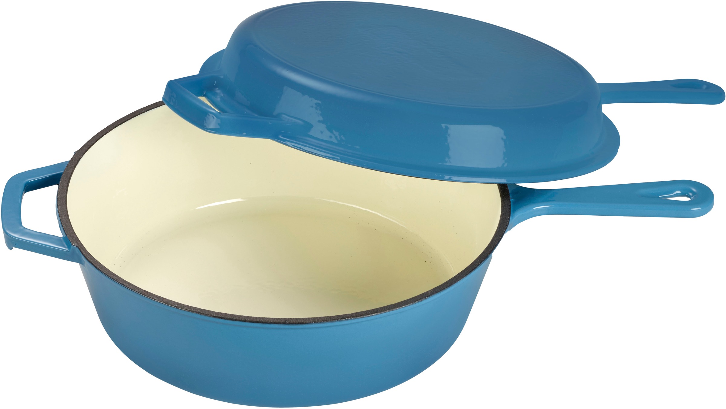 ECHTWERK Schmortopf »2 in 1 Set - Topf & Pfanne aus Gusseisen« Gusseisen Se günstig online kaufen