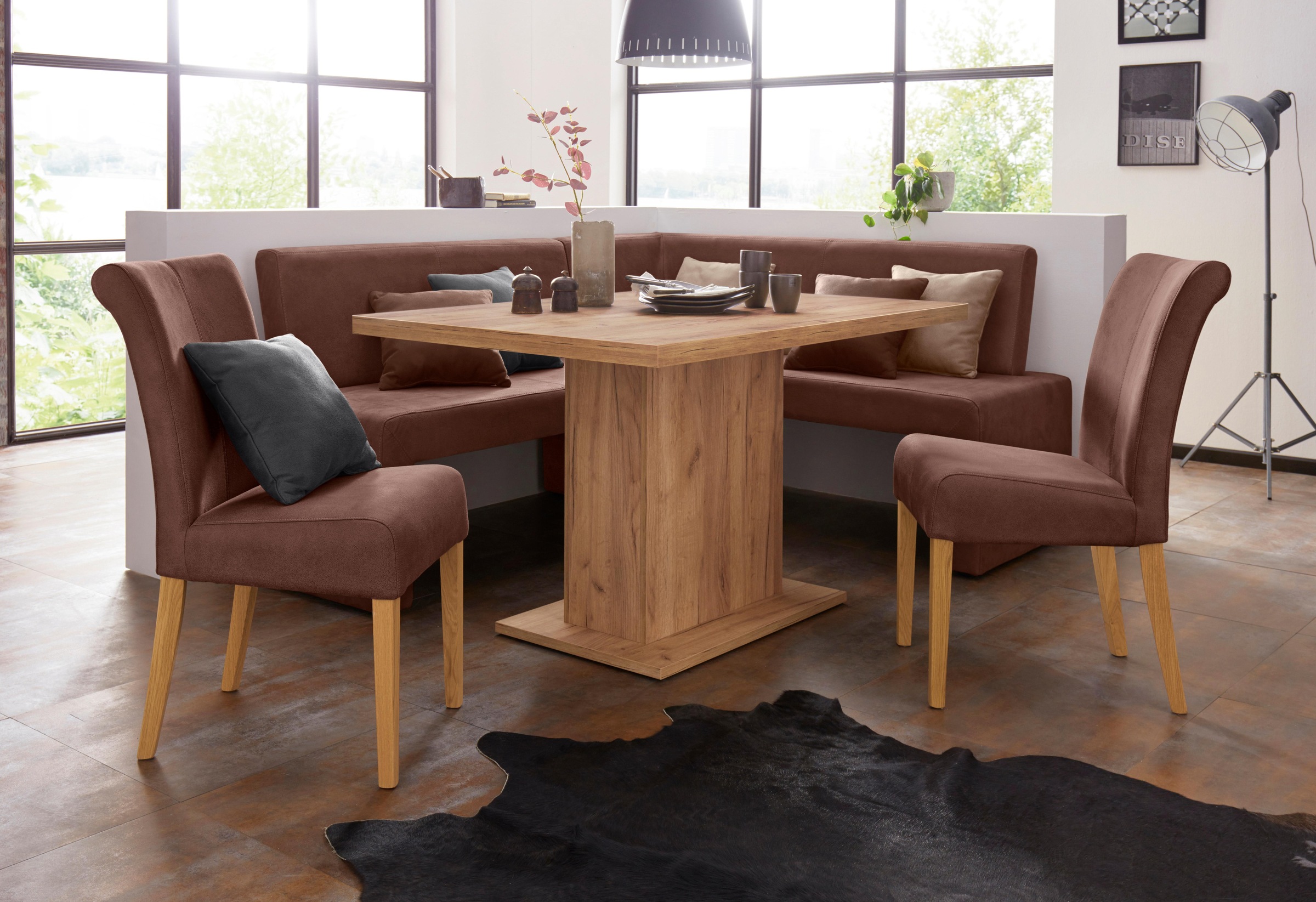 Home affaire Eckbank »Barcelona« In verschiedenen Stoffen und Farben günstig online kaufen