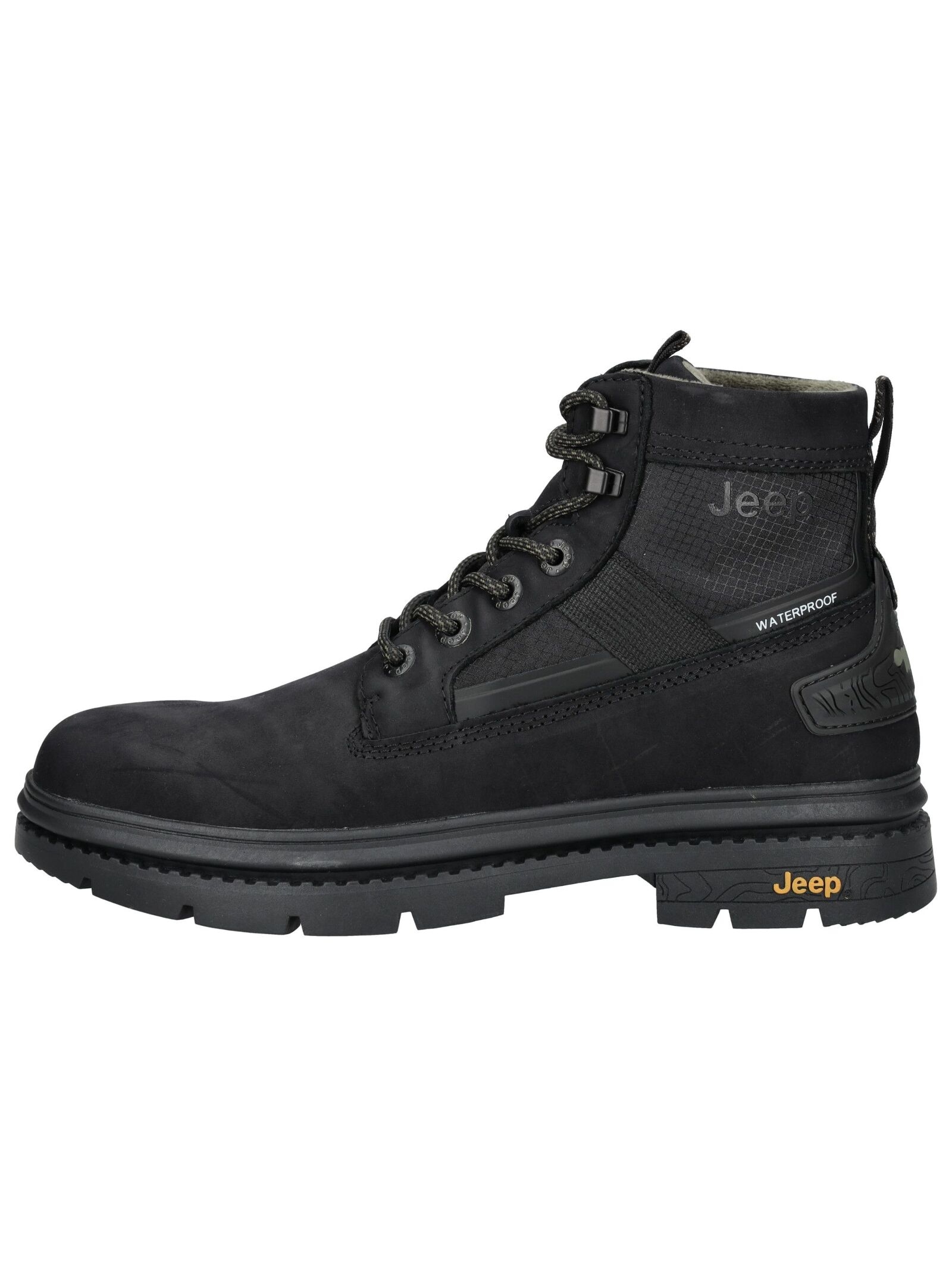 Jeep Schnürstiefelette »Jeep Stiefelette Leder/Textil«