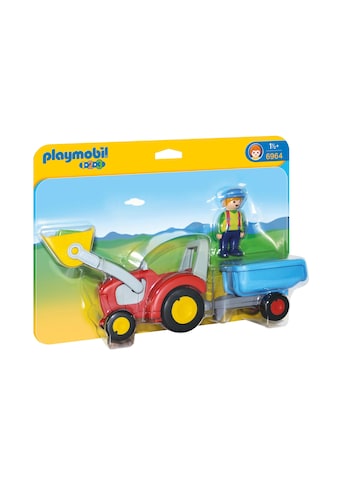 Playmobil® Konstruktions-Spielset »Traktor mit Anhänger (6964), Playmobil 1-2-3«, Made... kaufen