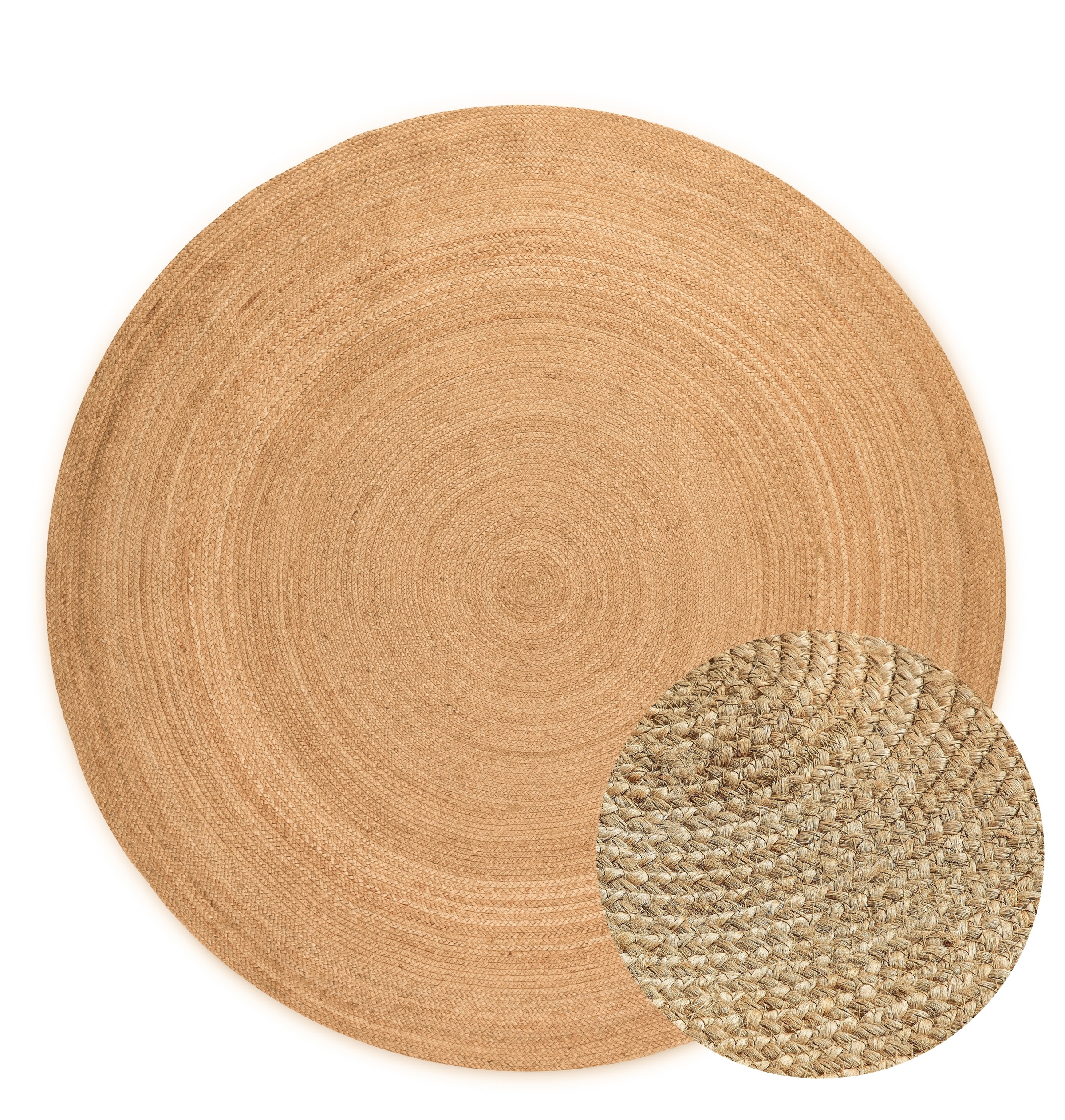 HANSE Home Teppich »Rangpur Juteteppich«, rund, 10 mm Höhe, Handgewebt, 100 günstig online kaufen