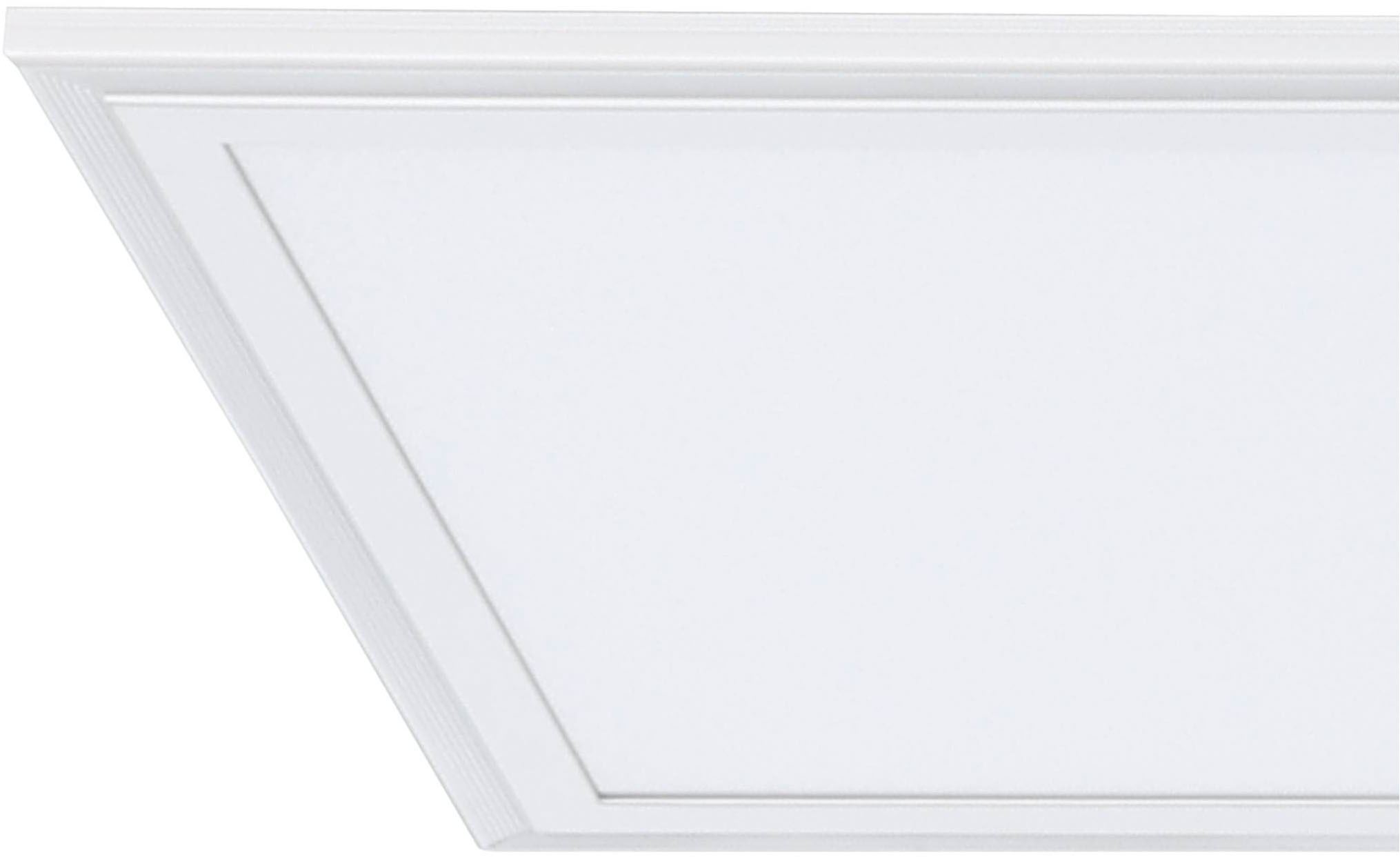 EGLO Rasterleuchte »Salobrena 1 Einbauleuchte, Deckenlampe, Aluminium, Kunststoff, Lampe« LED-Modul 1 Stk. Neutralweiß Rasterleuchte - L120 x B30 x H1,1 cm - weiß - 33W inkl.