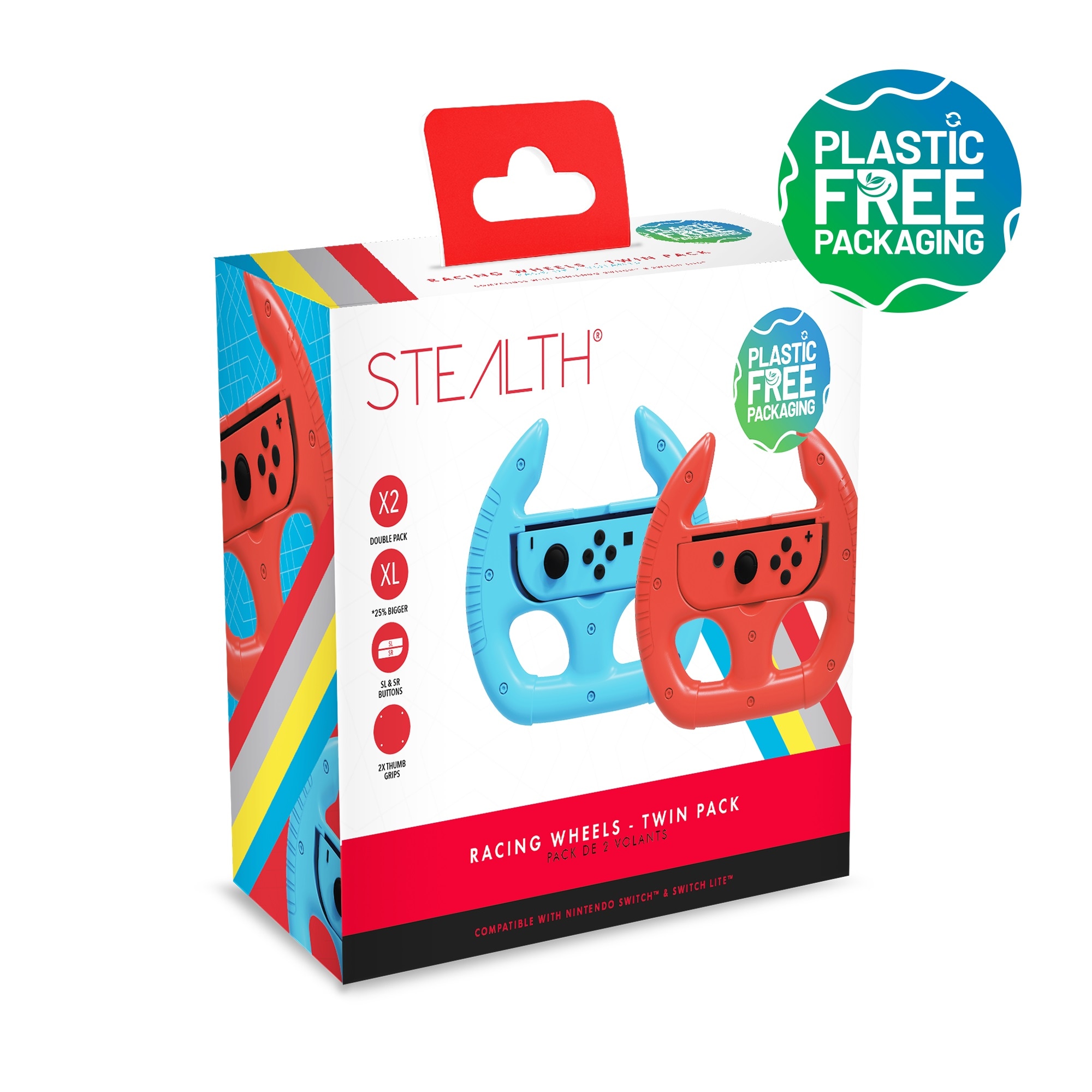 Stealth Gaming-Lenkrad »Switch Joy-Con Racing Wheel Lenkrad - Doppelpack«
