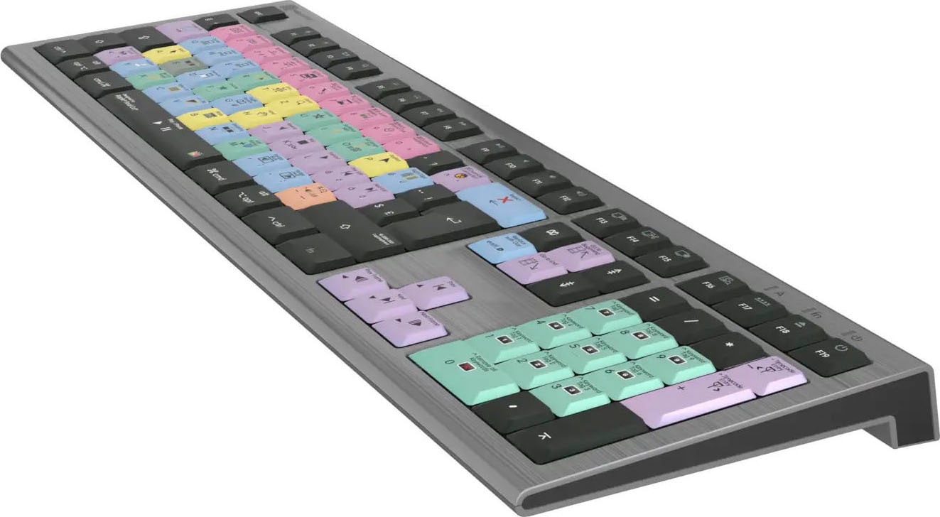 Logickeyboard Tastatur »Apple Final Cut Pro X Astra 2 DE (Mac)«, (Ziffernblock-USB-Anschluss)