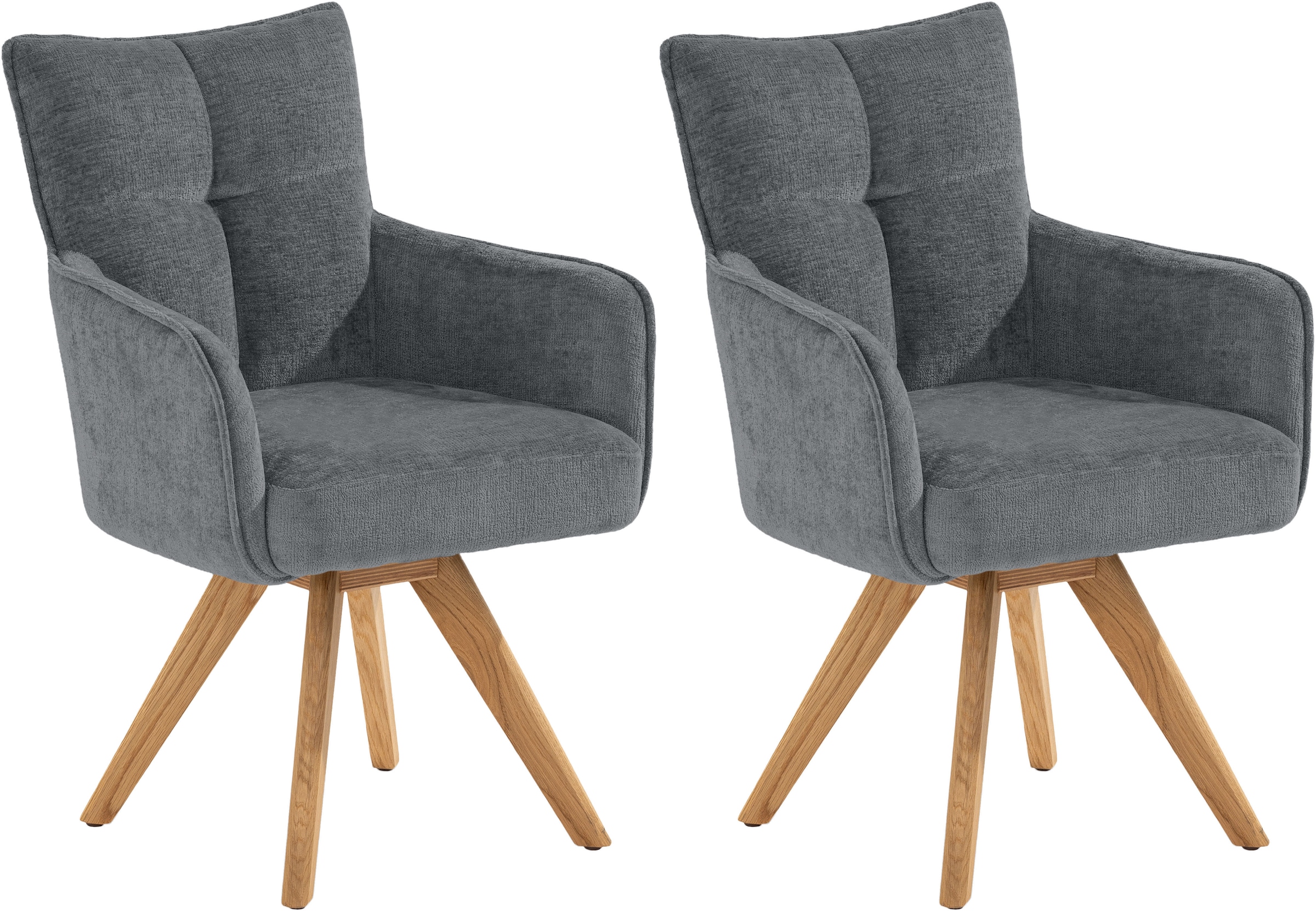 set one by Musterring Armlehnstuhl »Tucson« (Set) 2er-Set, drehbar mit Rück günstig online kaufen