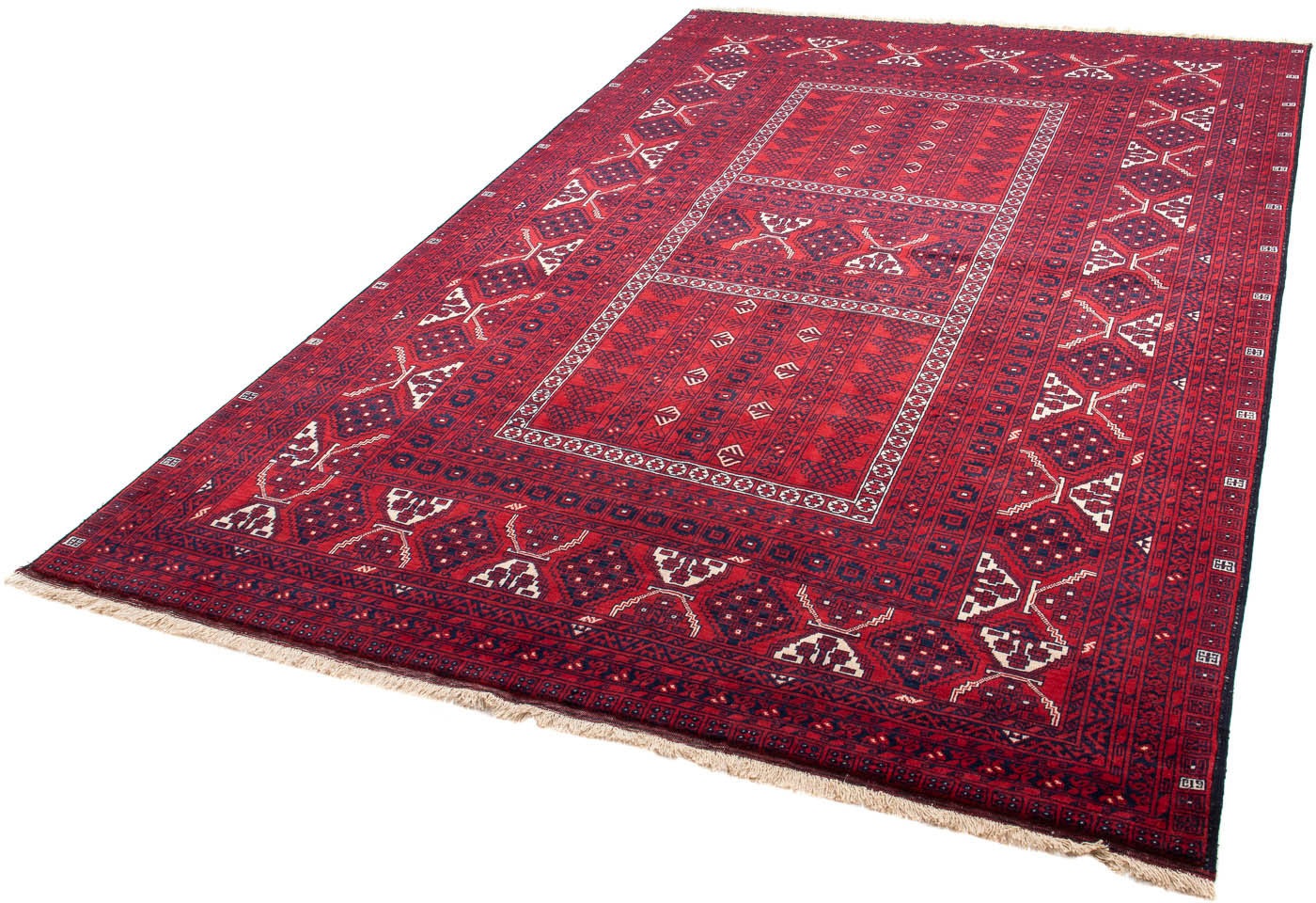 morgenland Orientteppich »Turkaman - 248 x 163 cm - dunkelrot«, rechteckig, günstig online kaufen