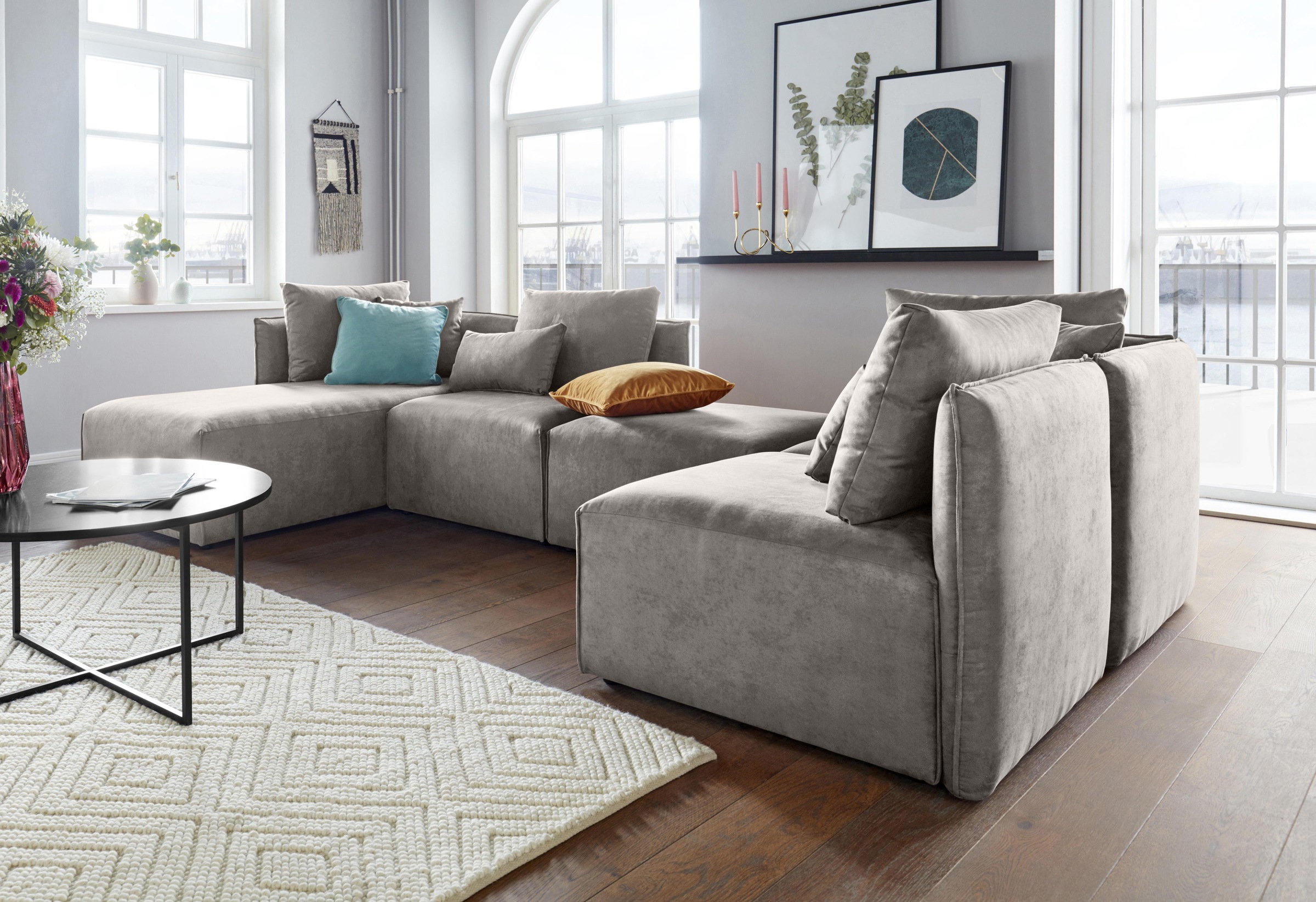 OTTO home Wohnlandschaft »Nöre U-Form« 5 Teile, in vielen Bezugsqualitäten günstig online kaufen