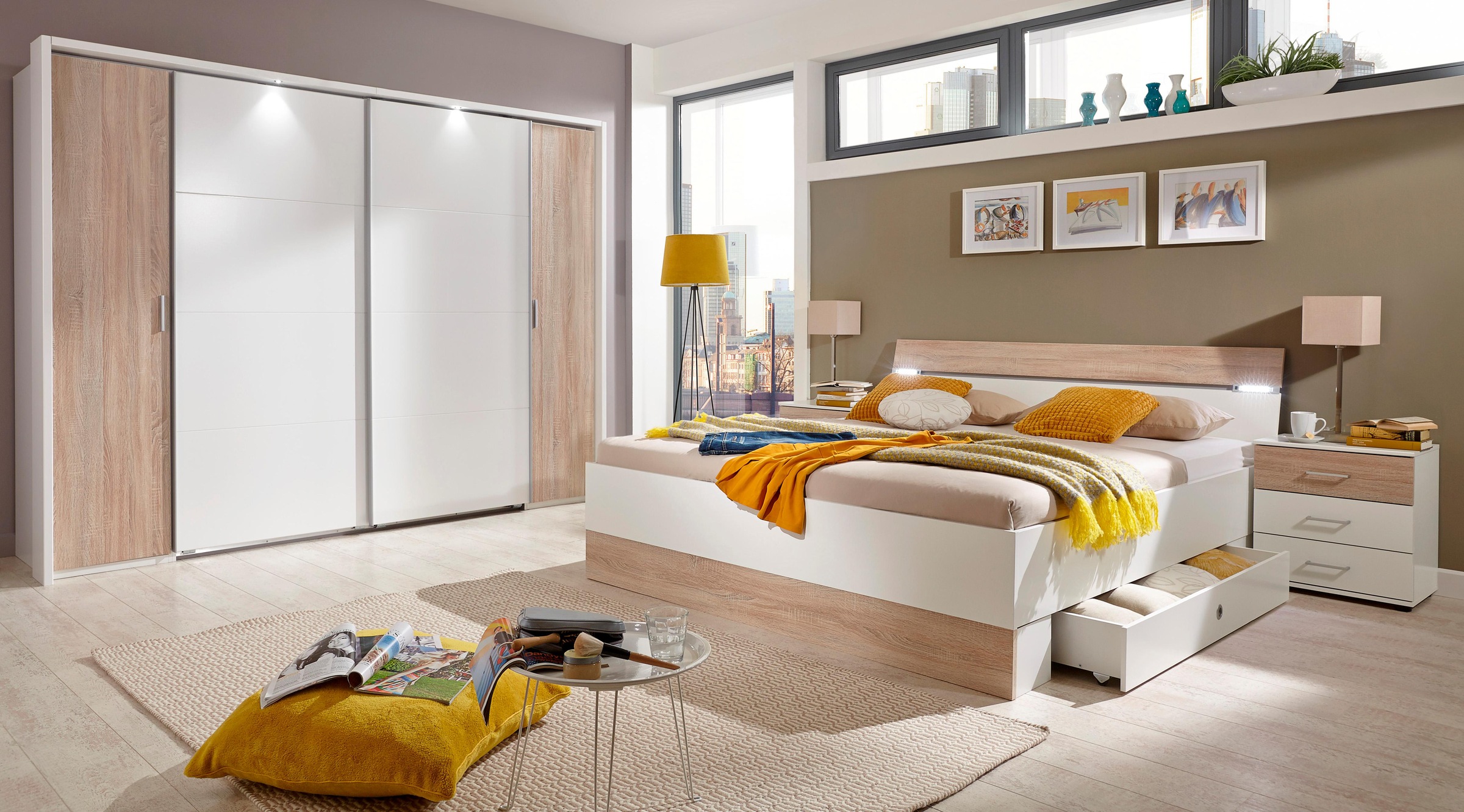 Wimex Stauraumbett "Cheep" mit LED-Beleuchtung und Schubkästen günstig online kaufen