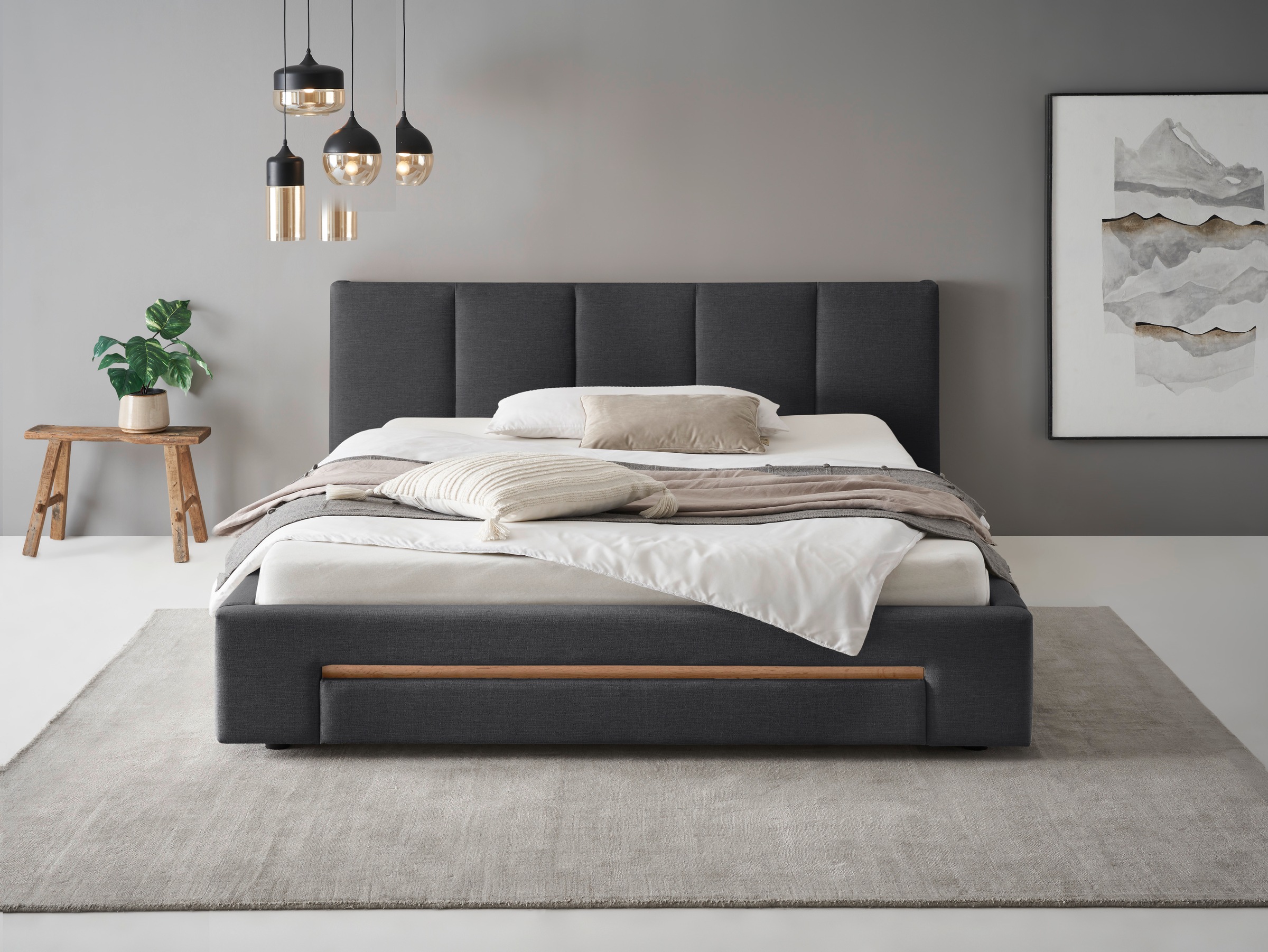 INOSIGN Polsterbett "CiTY/GiRON, Bettgestell mit Bettkasten, gepolstertes S günstig online kaufen