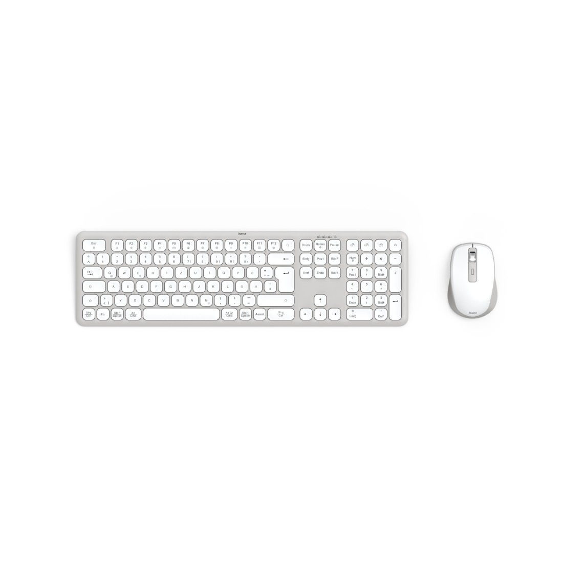 Hama Tastatur- und Maus-Set »Tastatur und Maus kabellos (Multi Device 2,4GHz, 2x Bluetooth, QWERTZ)«