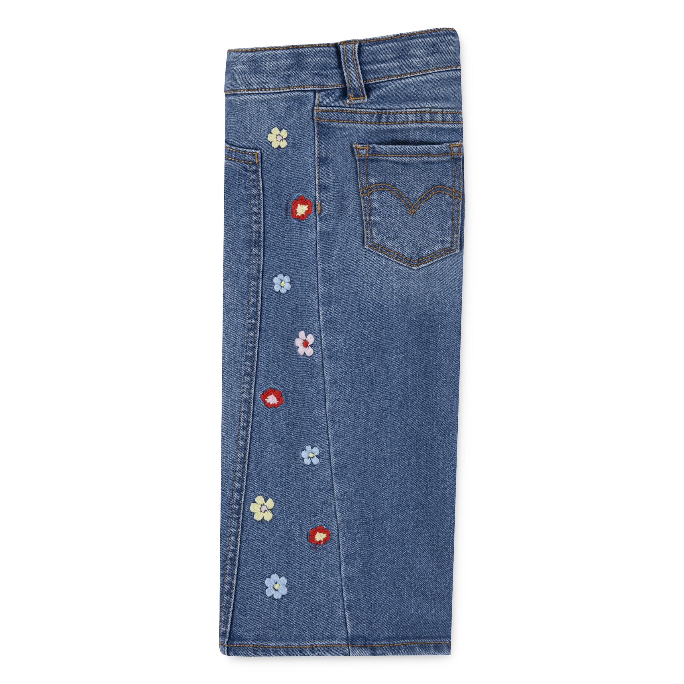 Levi's® Kids Langarmshirt & Hose »LVG CROCHET LEVI'S TOP,JEANS« Set, 2 Stk. tlg. mit Blümchenstickereien - for GIRLS