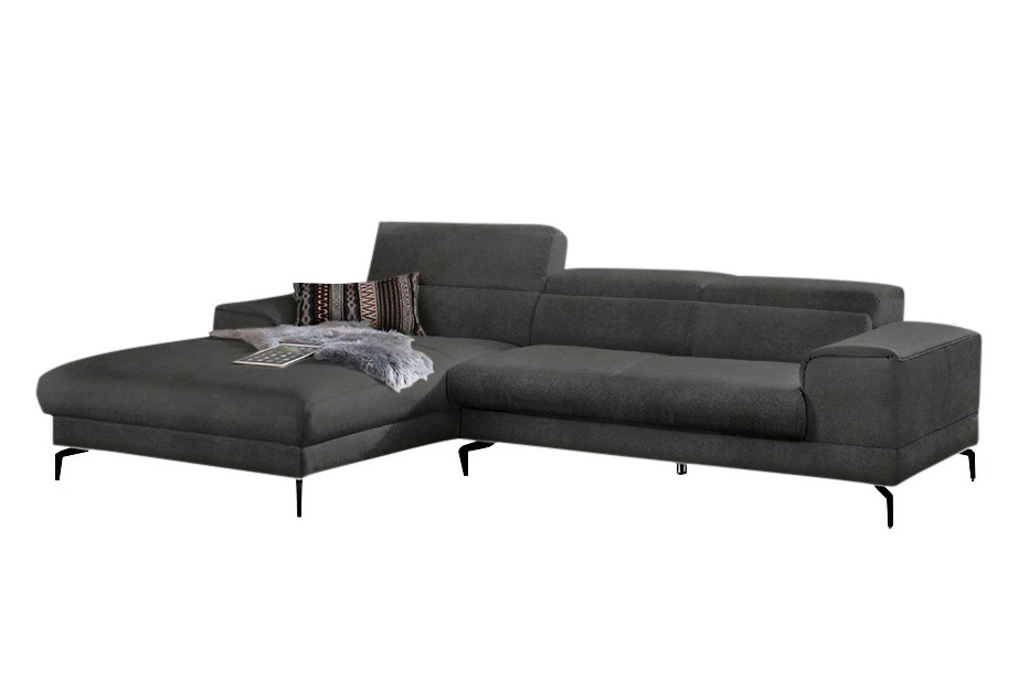 W.SCHILLIG Ecksofa »piedroo, Designsofa mit tollem Sitzkomfort, L-Form«, Kopfteilverstellung, wahlweise mit Sitztiefenverstellung, Breite 303cm