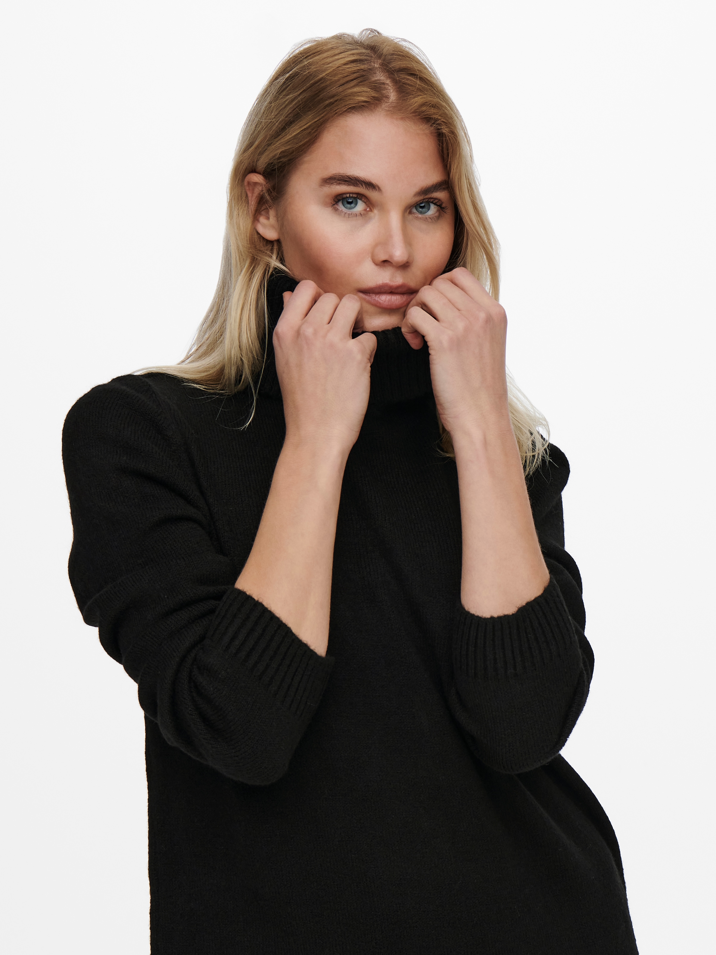 ONLY Strickkleid »ONLBRANDIE L/S ROLL NECK DRESS«