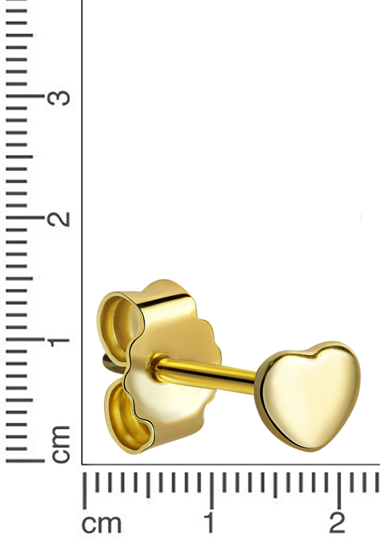 Firetti Single-Ohrstecker »Schmuck Geschenk Gold 333 Ohrschmuck einzeln Herz«