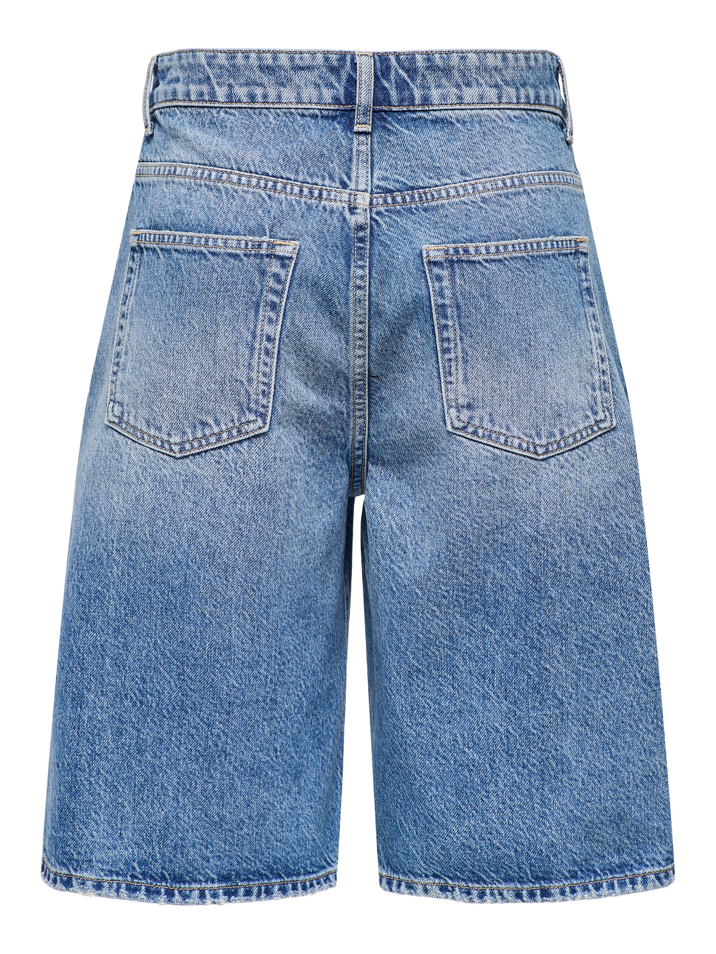 ONLY Jeansbermudas »ONLMATE REG BAGGY LONG SHORTS DNM NOOS« Baumwolle, Regular Waist